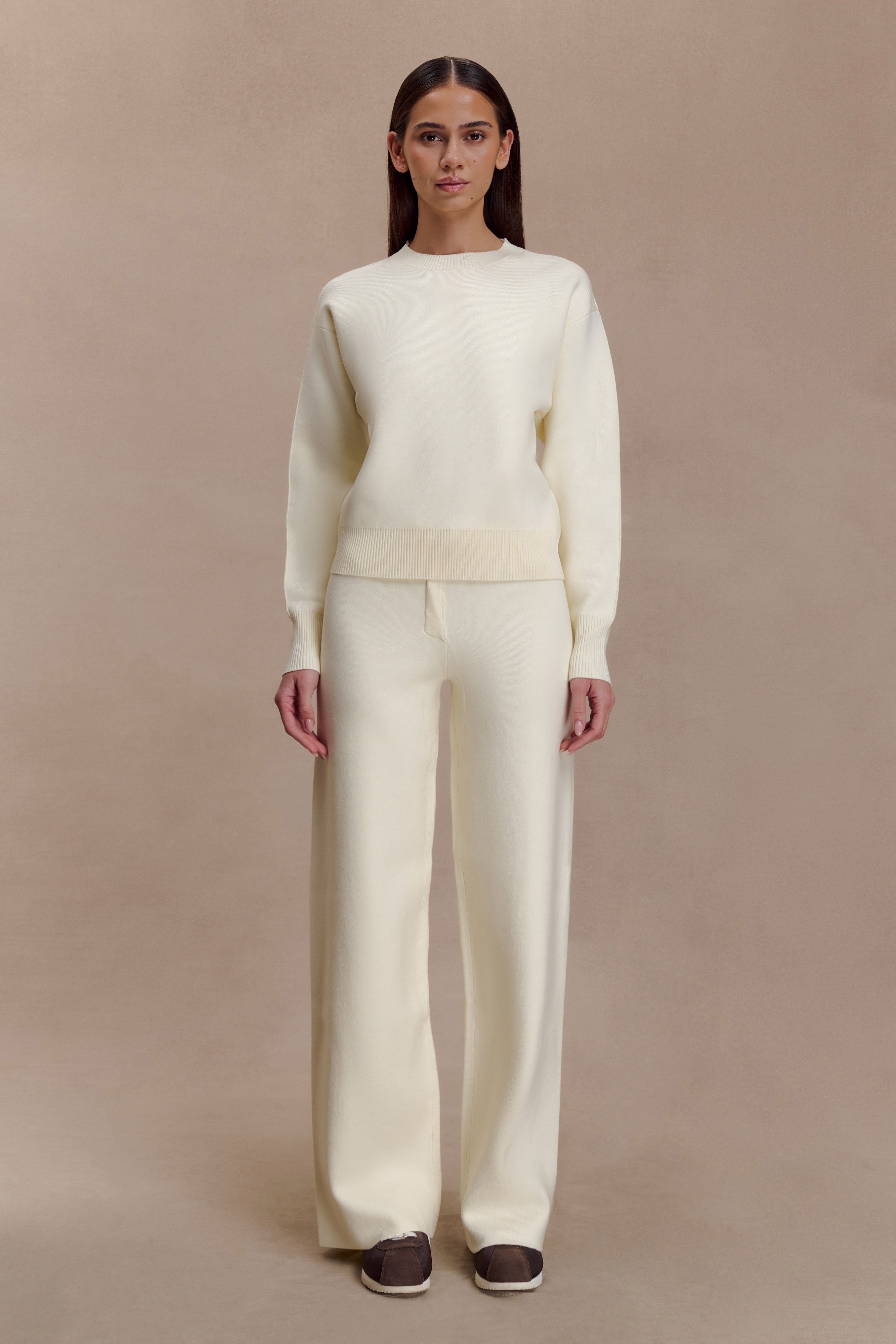 Braxton Cozy Knit Jumper - Ivory | MESHKI