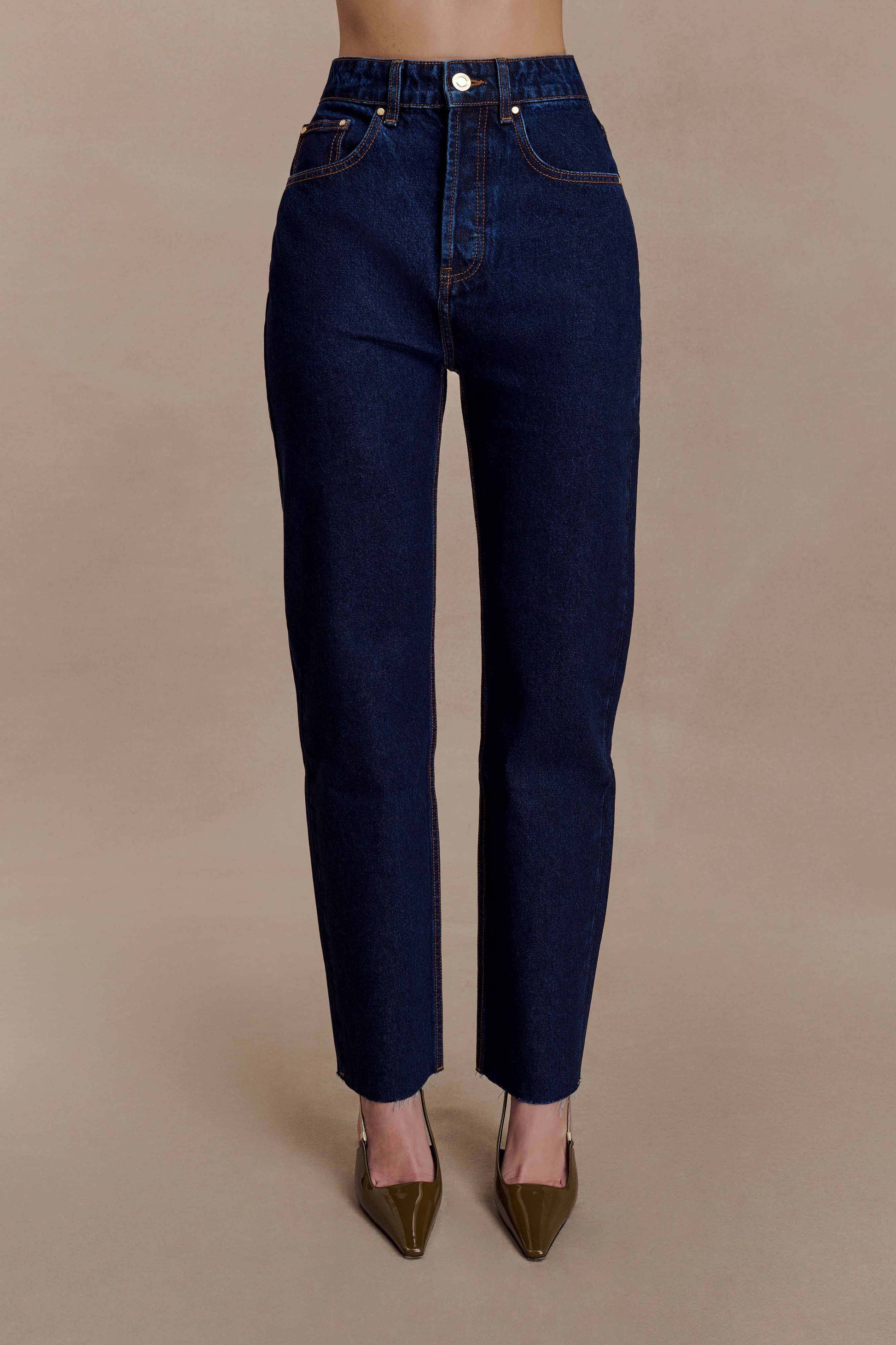 Tina Mom Jean - Indigo Blue #8