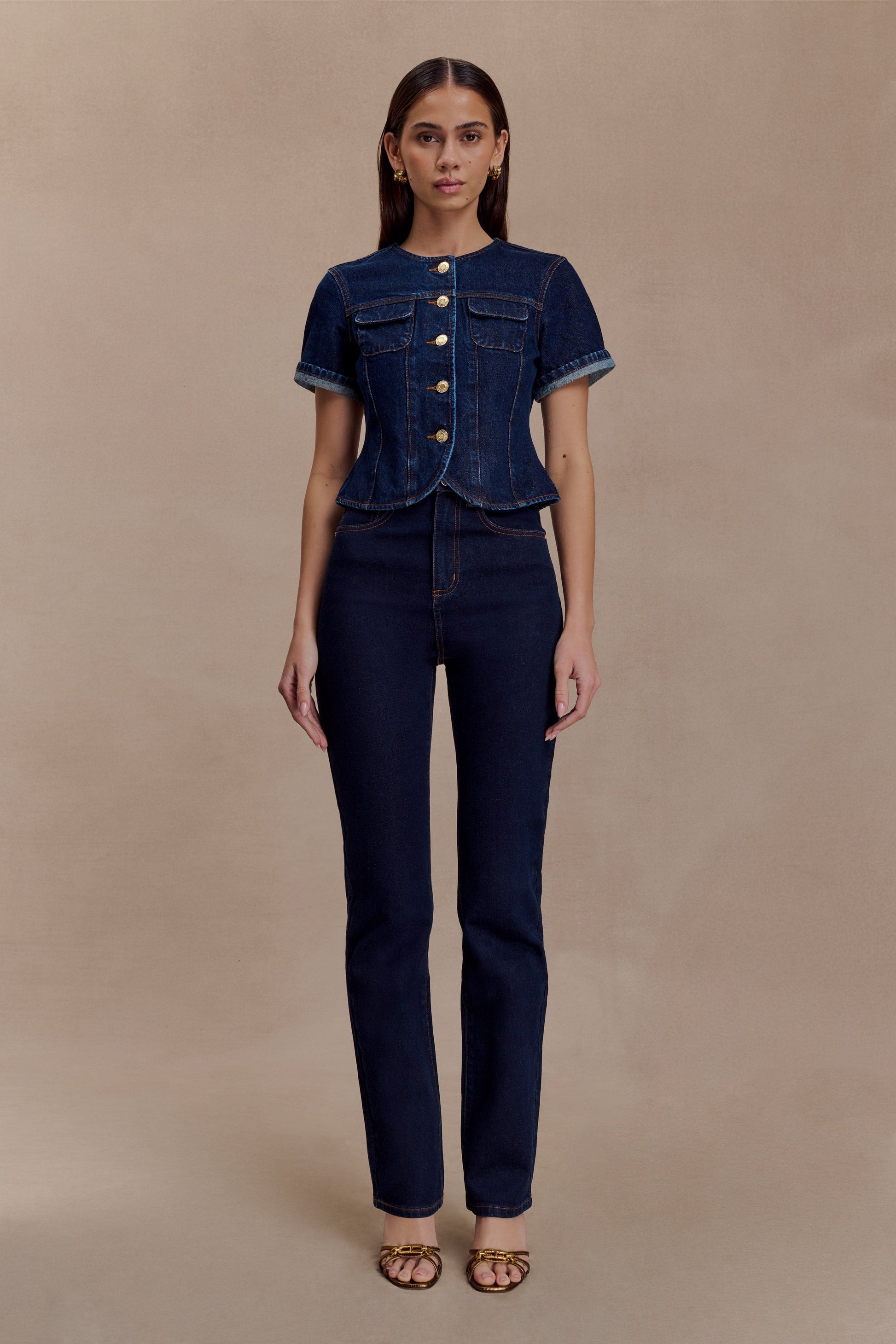 Janessa Skinny Denim Jeans- Indigo Blue #7