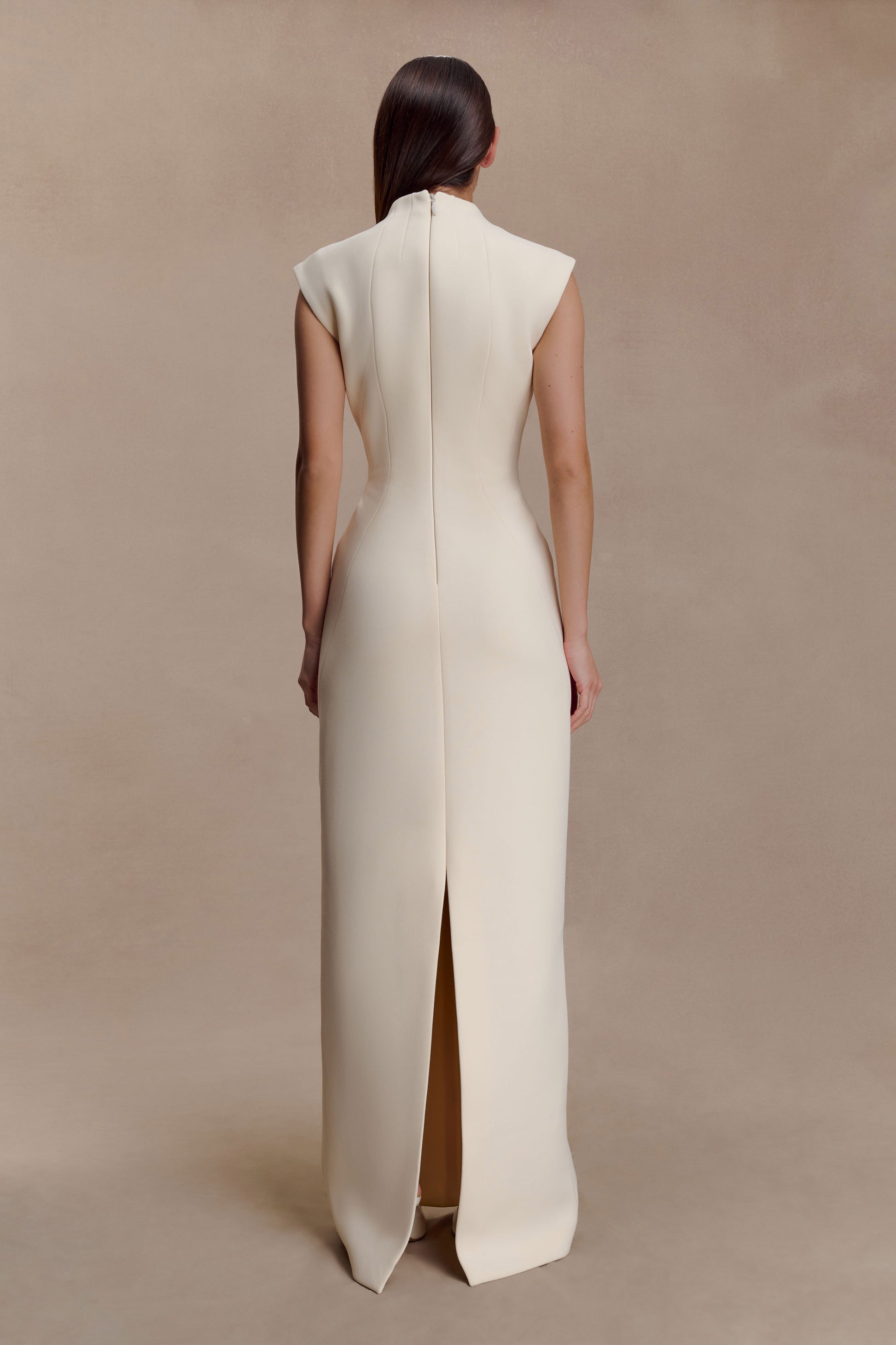 Michelle Cut Out Maxi Dress - Buttercream #2