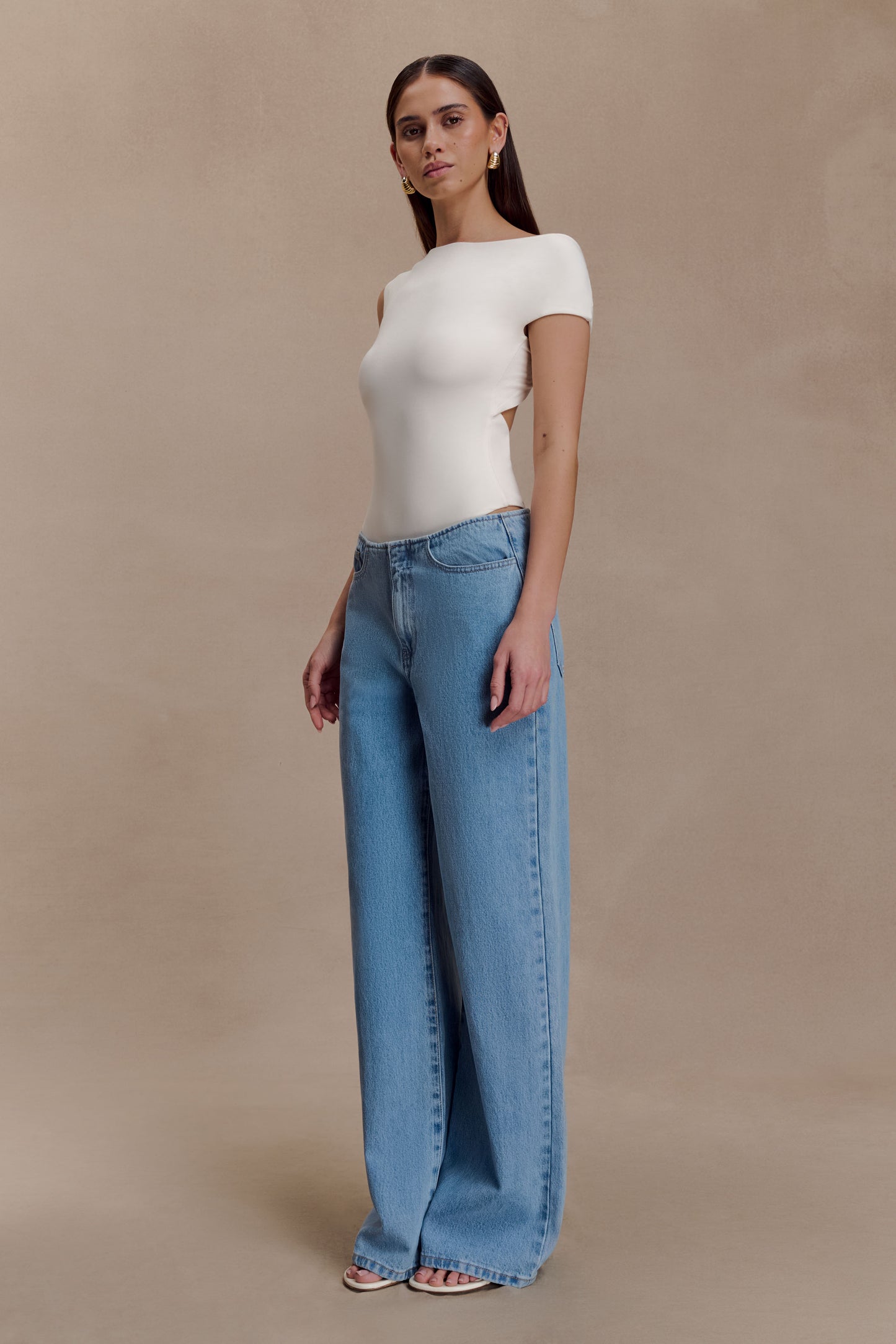 Niamh Modal Twist Back Bodysuit - Ivory