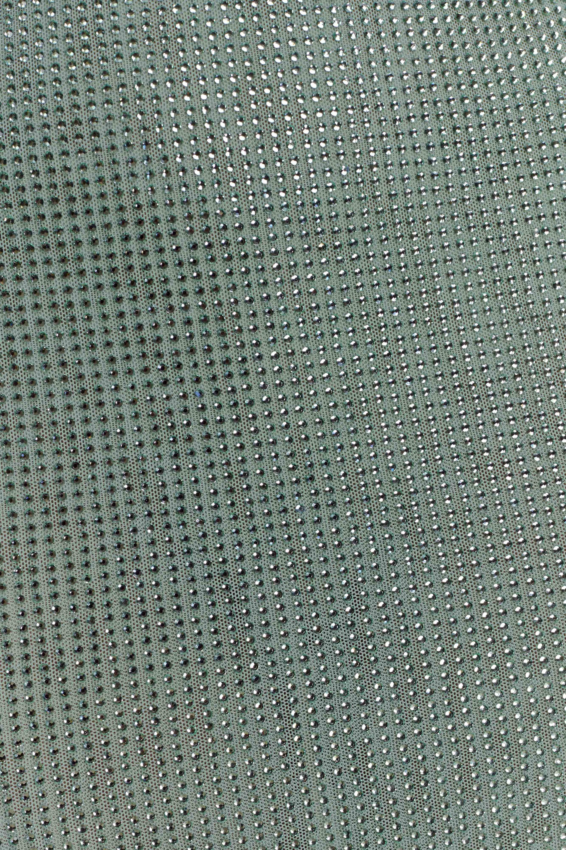 Jasmyn Hot Fix Mini Dress With Mesh Back - Mint #7