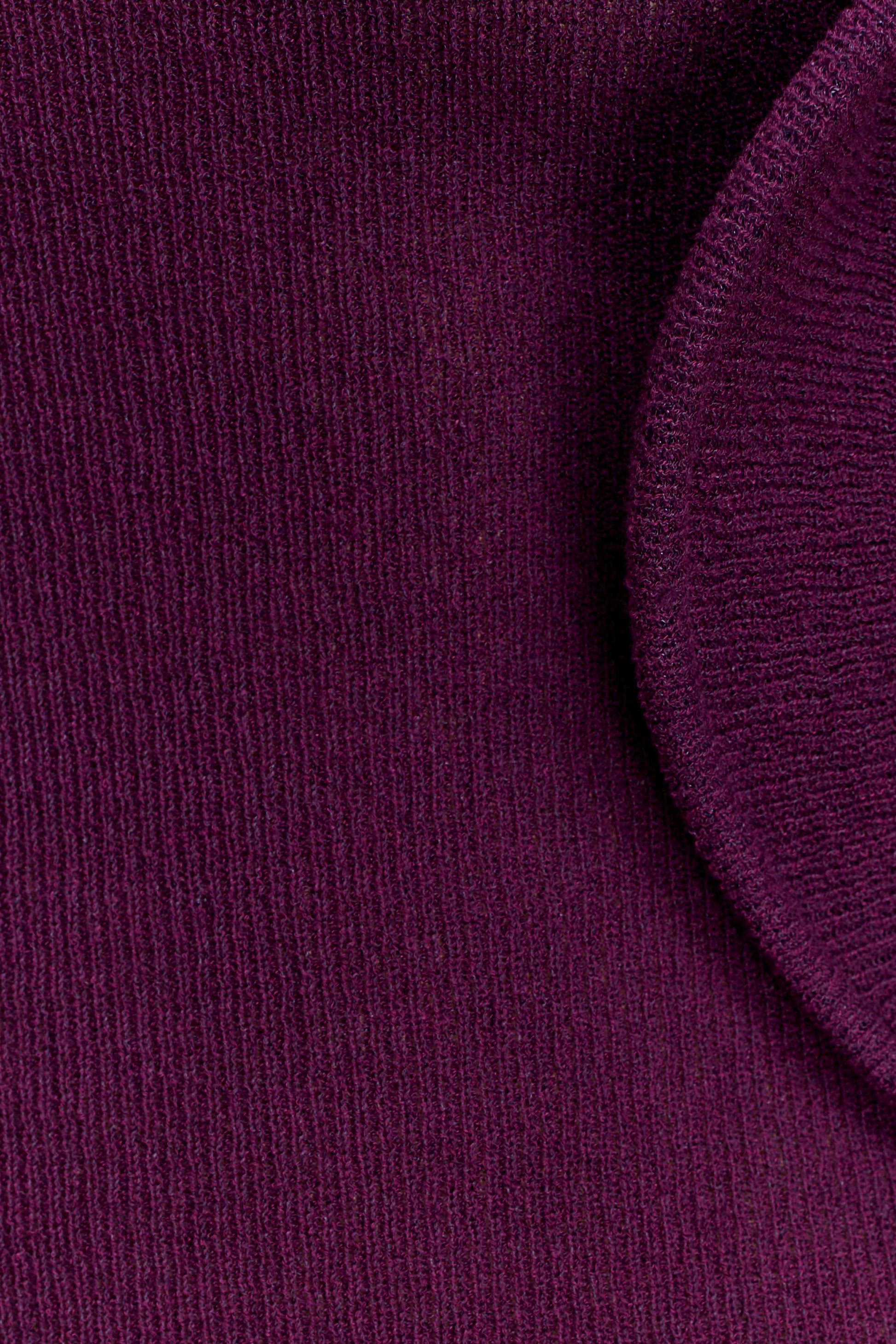 Sandrine Off Shoulder Knit Maxi Dress - Plum #6