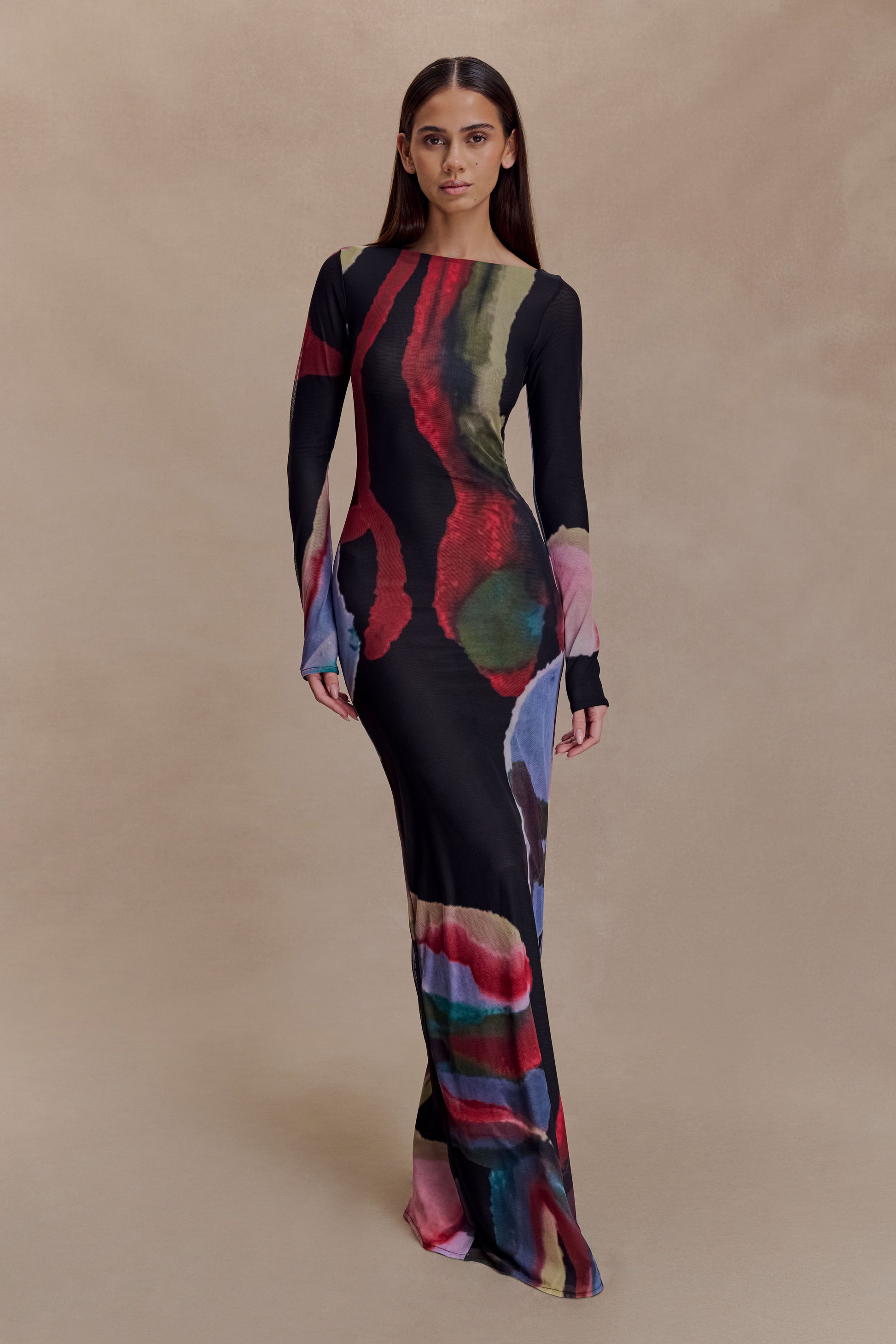 long sleeve maxi dress malaysia Plus Size, Women's Plus Size Floral Vintage maxi Dress - Flowy A-Line Long Gown with Square Neck, Non-Stretchy Fabric for Wedding, Party, Everyday Outfits