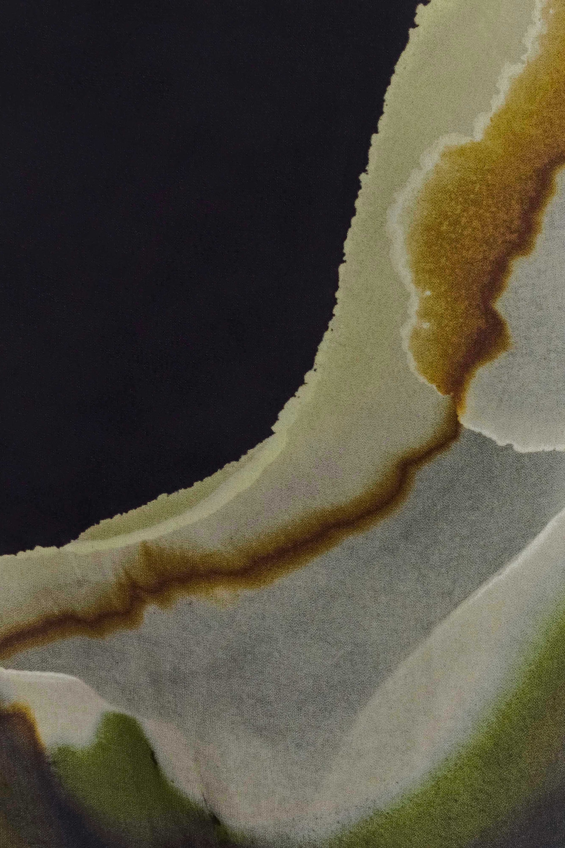 Amaya Strapless Chiffon Maxi Dress - Green Fluid Reverie Print #7