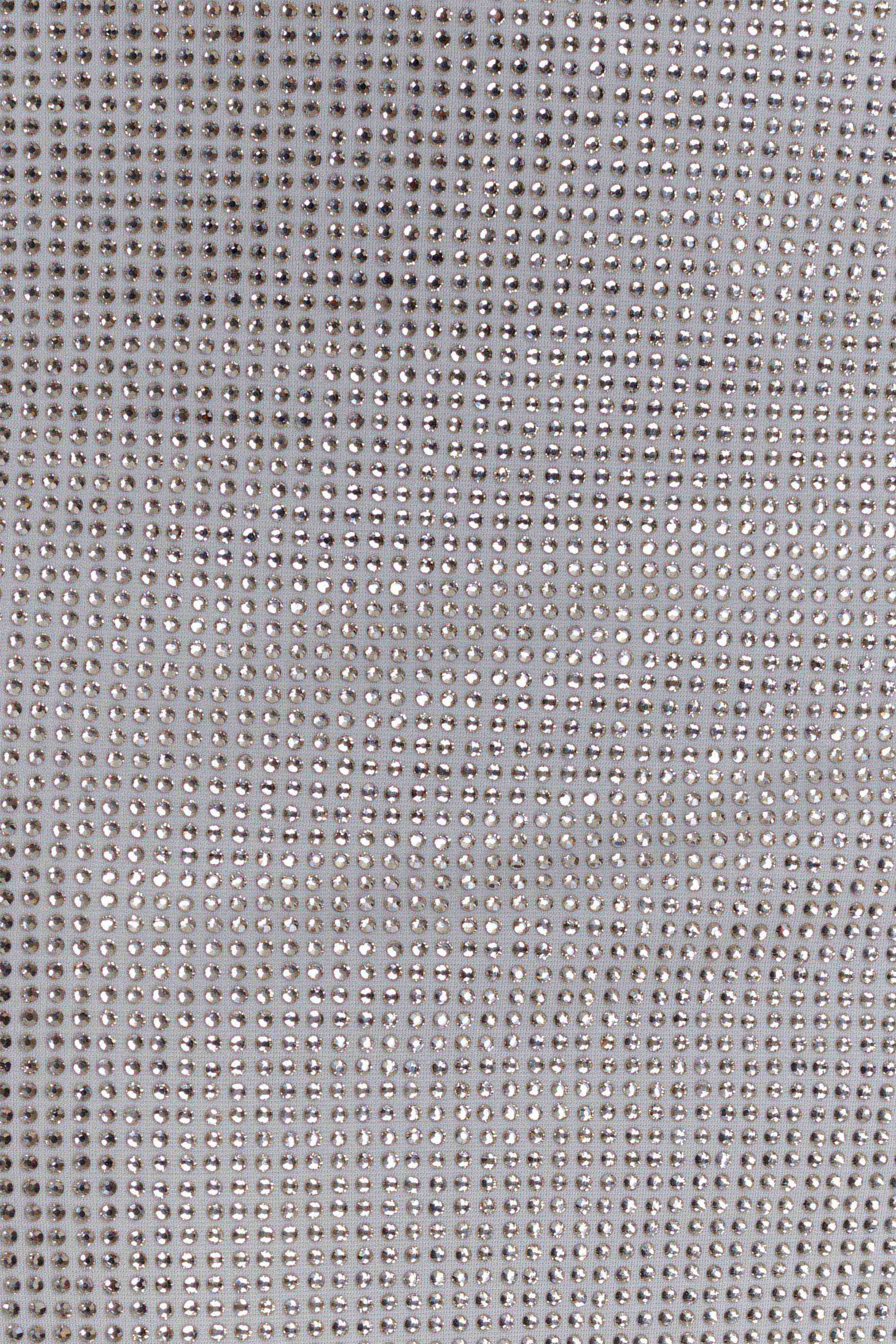 Darius Diamante Cowl Mini Dress - Silver #9