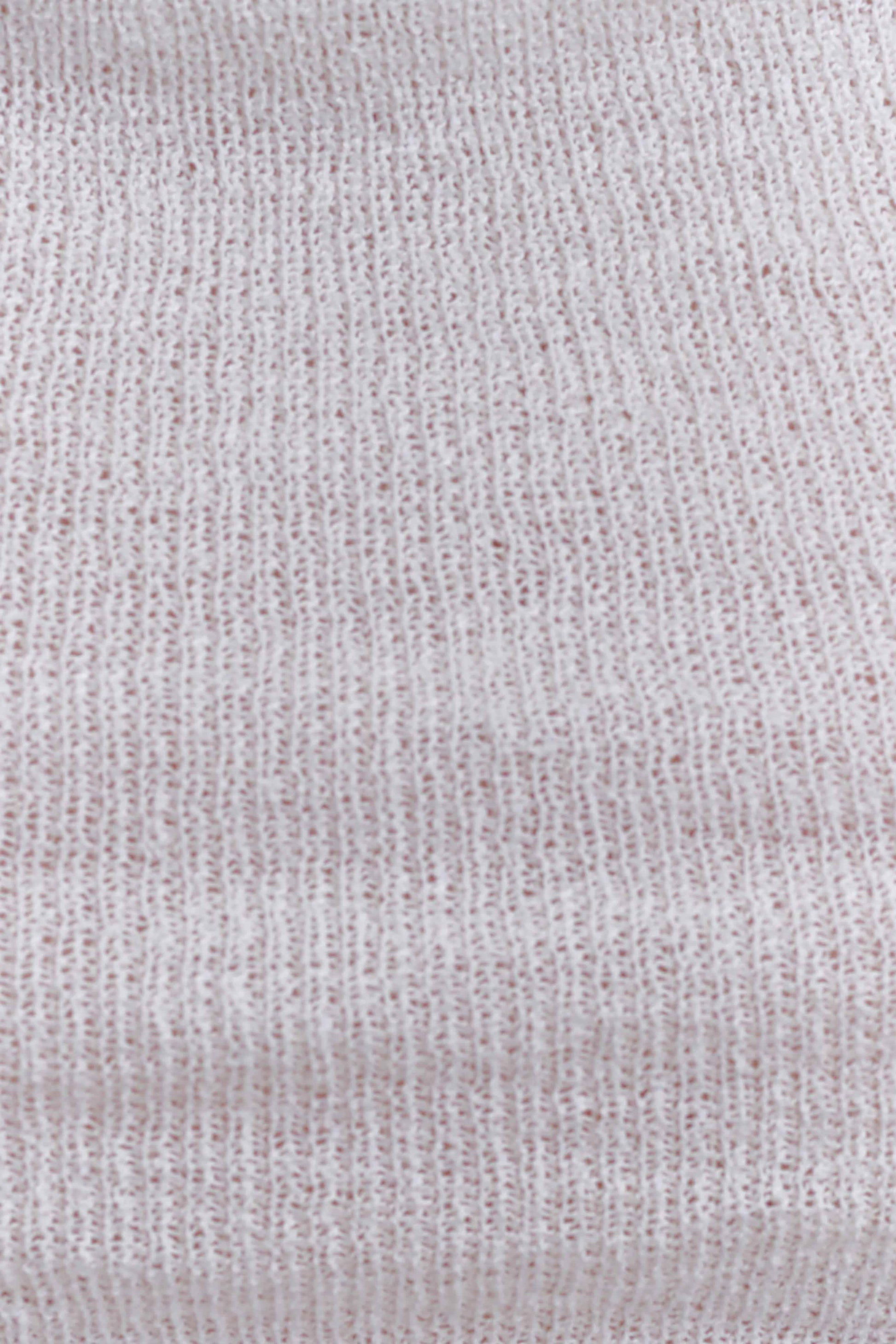 Elowen Knit Cowl Long Sleeve Top - White #6