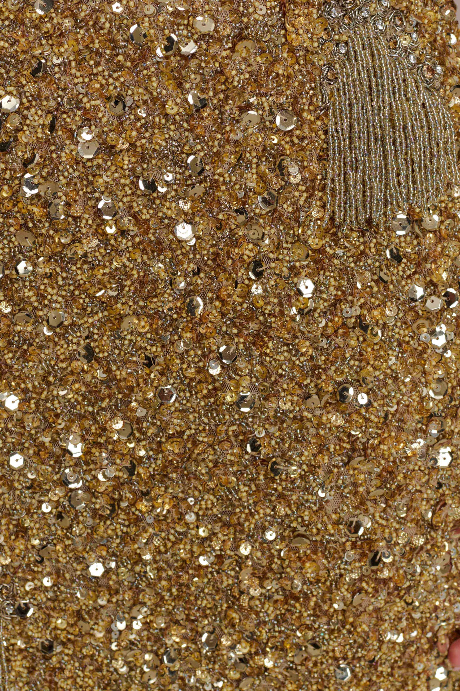 Astor Hand Embellished Maxi Dress - Gold #10