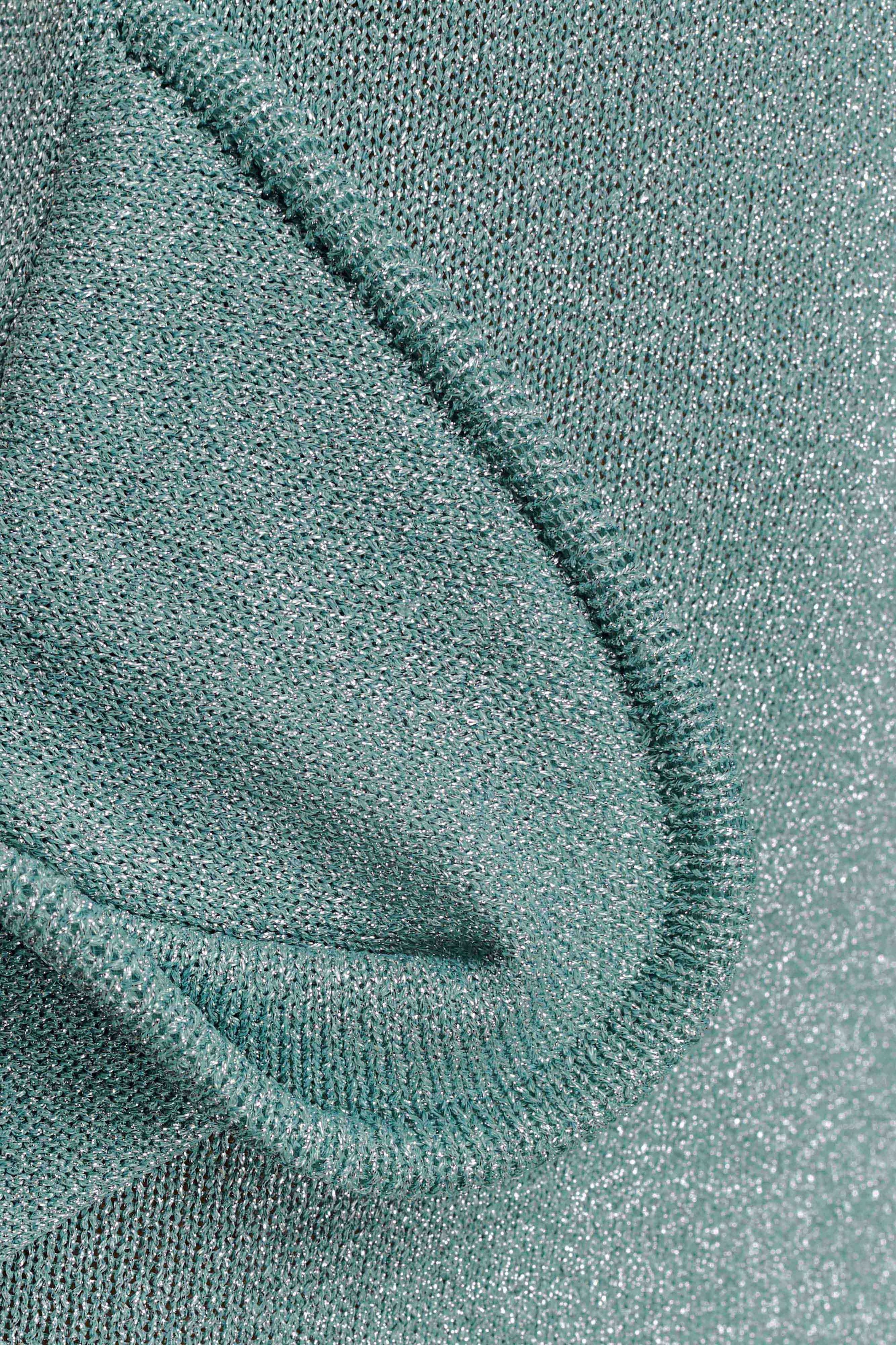 Sandrine Lurex Knit Maxi Dress - Aqua #9