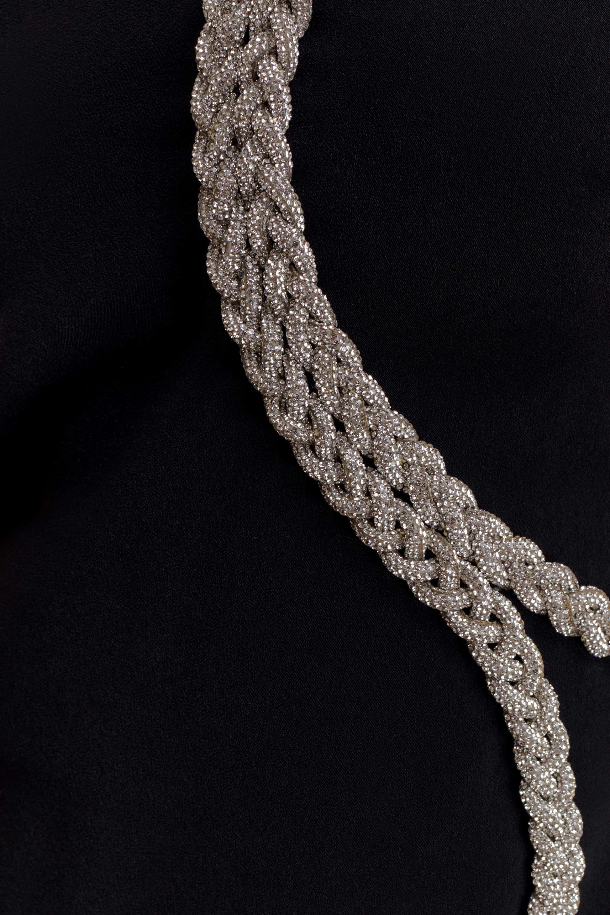 Eleonora Diamante Trim Mini Dress - Black #9