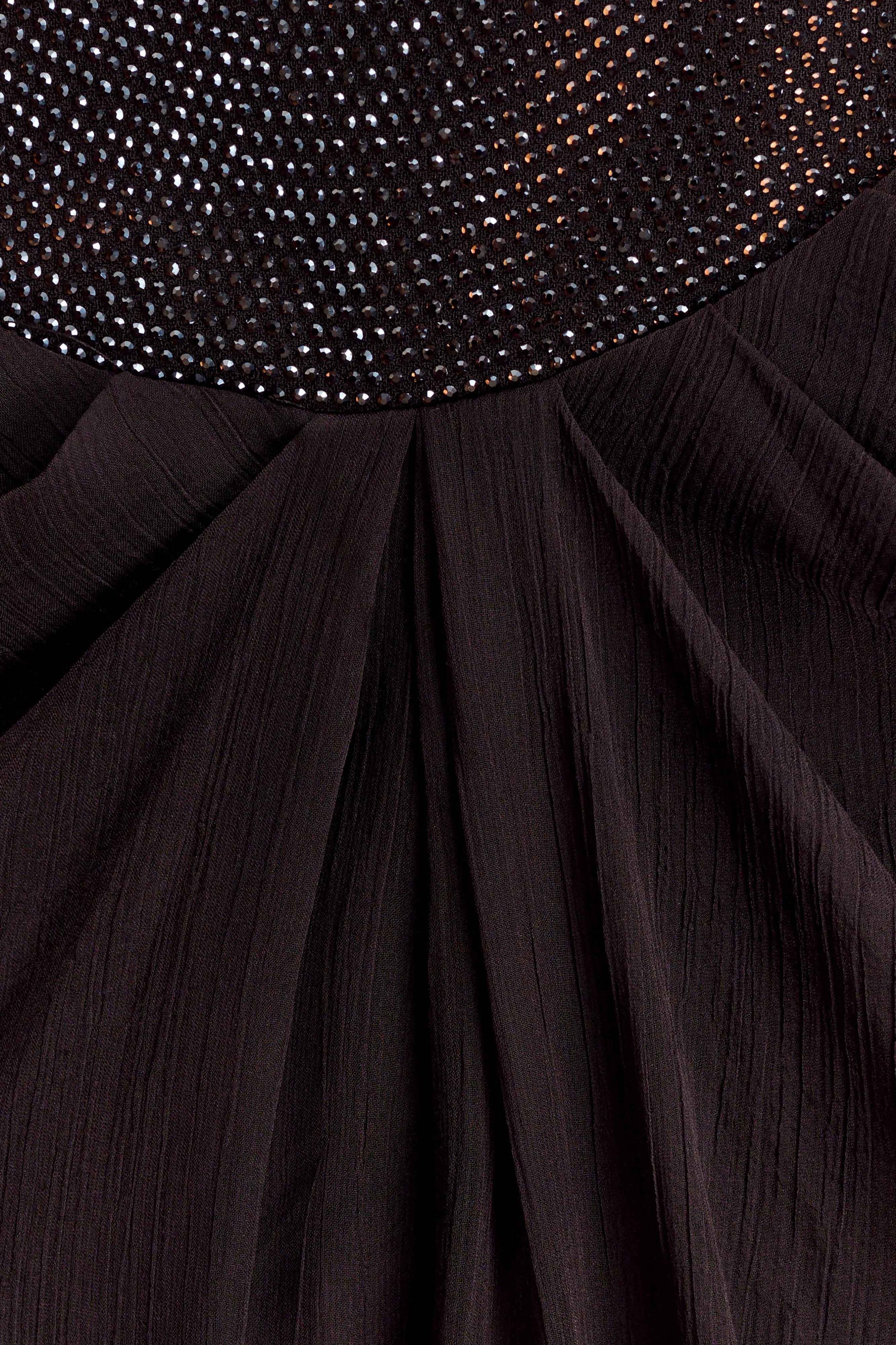 Siren Satin And Diamante Maxi Skirt - Dark Chocolate #9