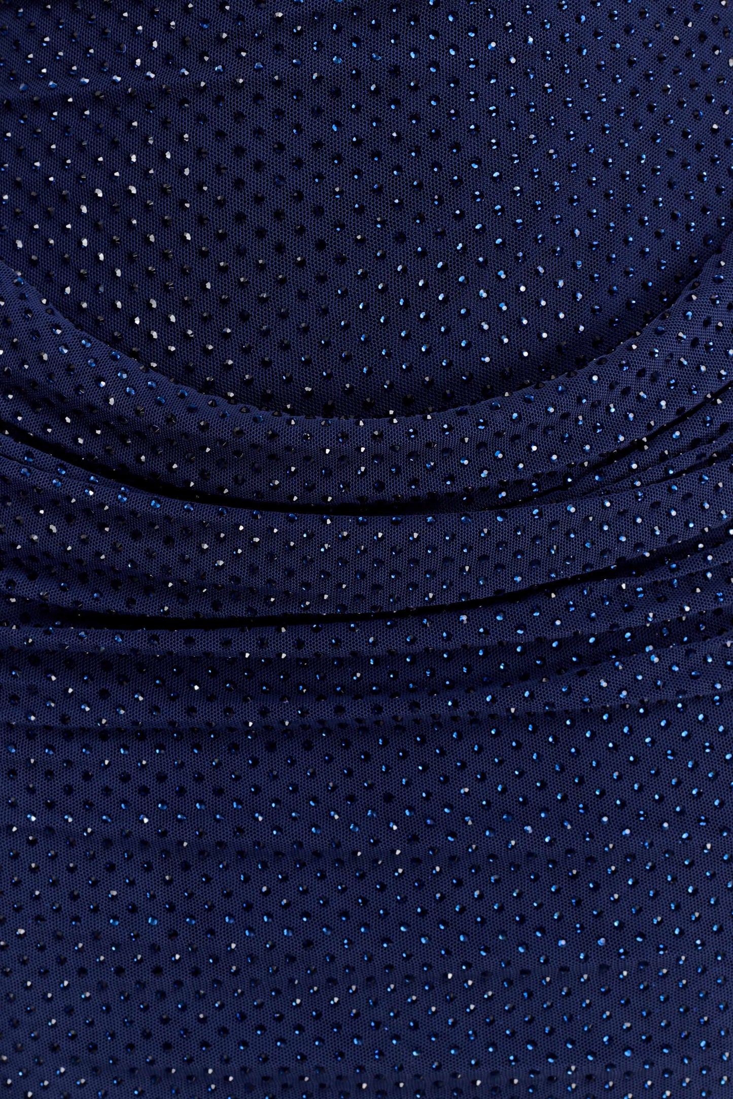 Mattea Diamante Mini Dress With Scarf - Navy