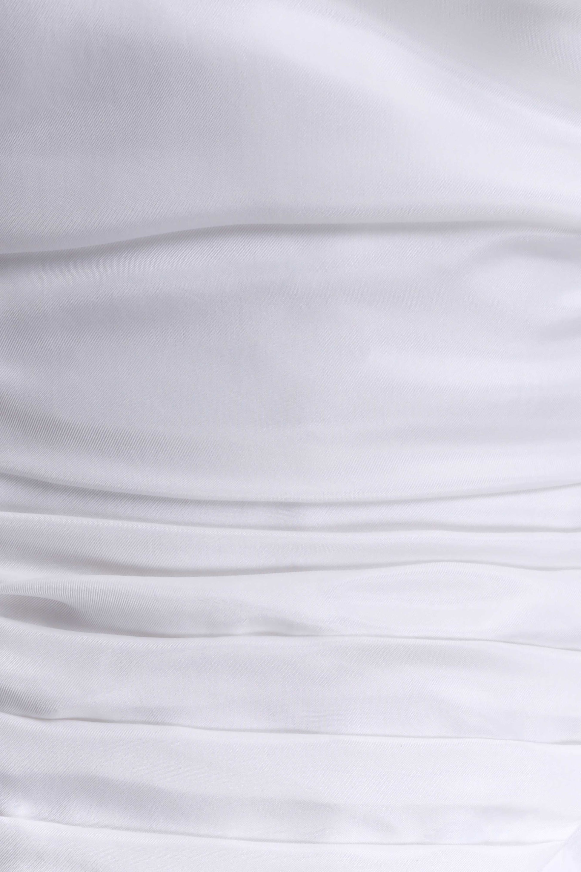 Daniela Ruched Halter Midi Dress - White #6