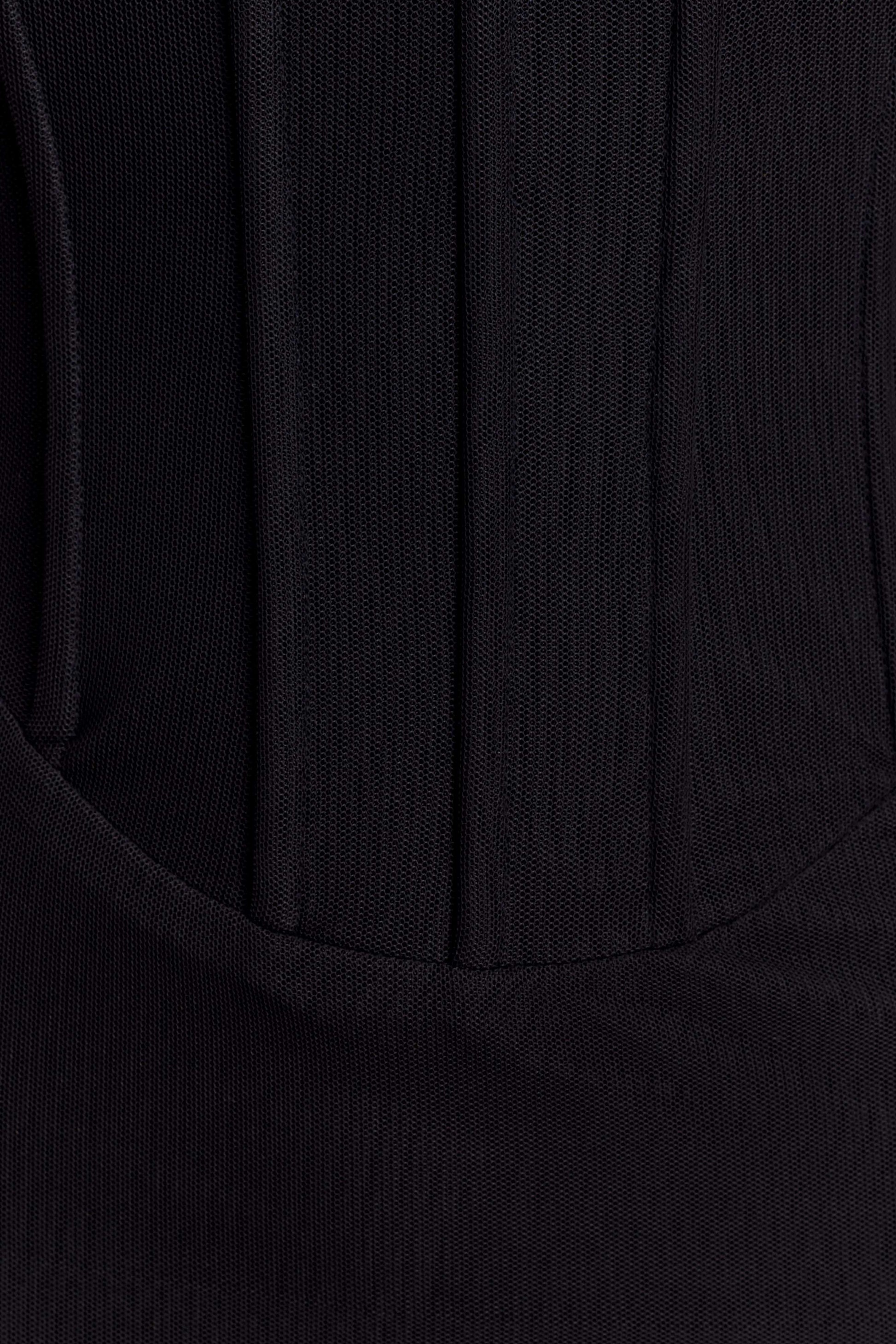 Gemma Strapless Mesh Maxi Dress - Black #6