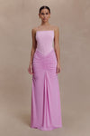 Roisin Slinky Maxi Dress - Powder Pink