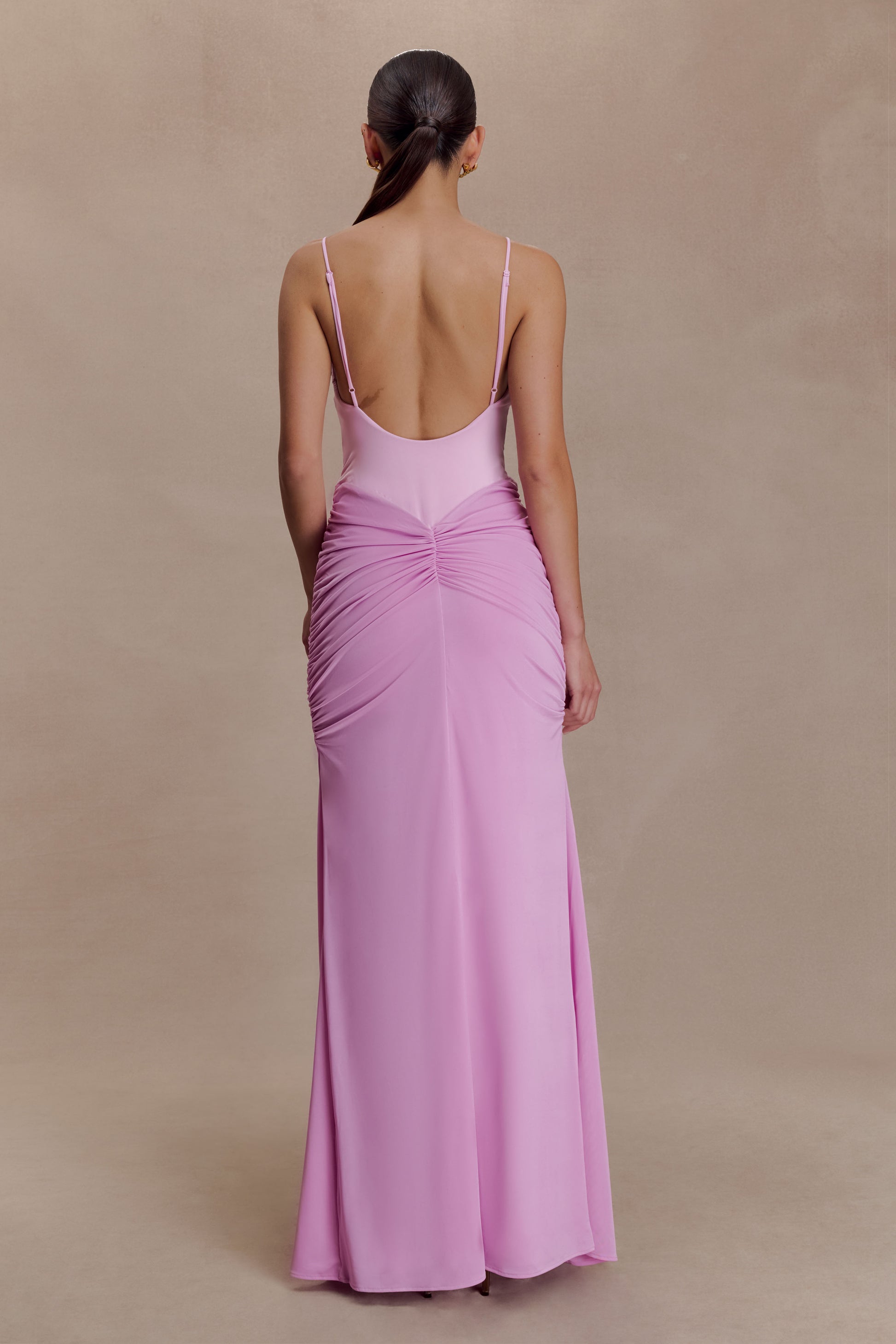 Roisin Slinky Maxi Dress - Powder Pink #2