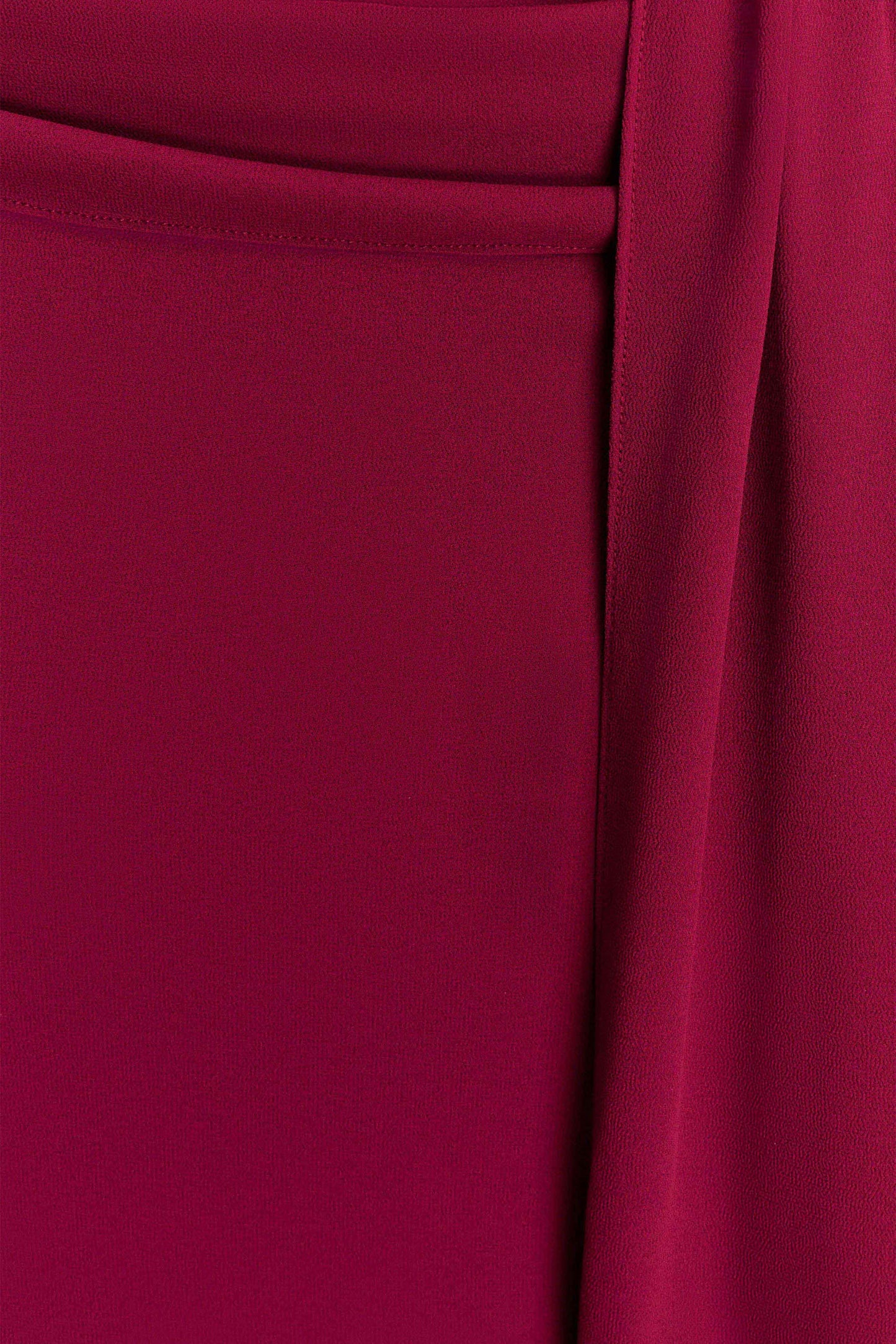 Celina Chiffon Halter Top With Hardware - Cherry Red