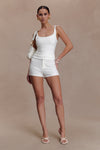 Blanca Stretch Crepe Shorts - White