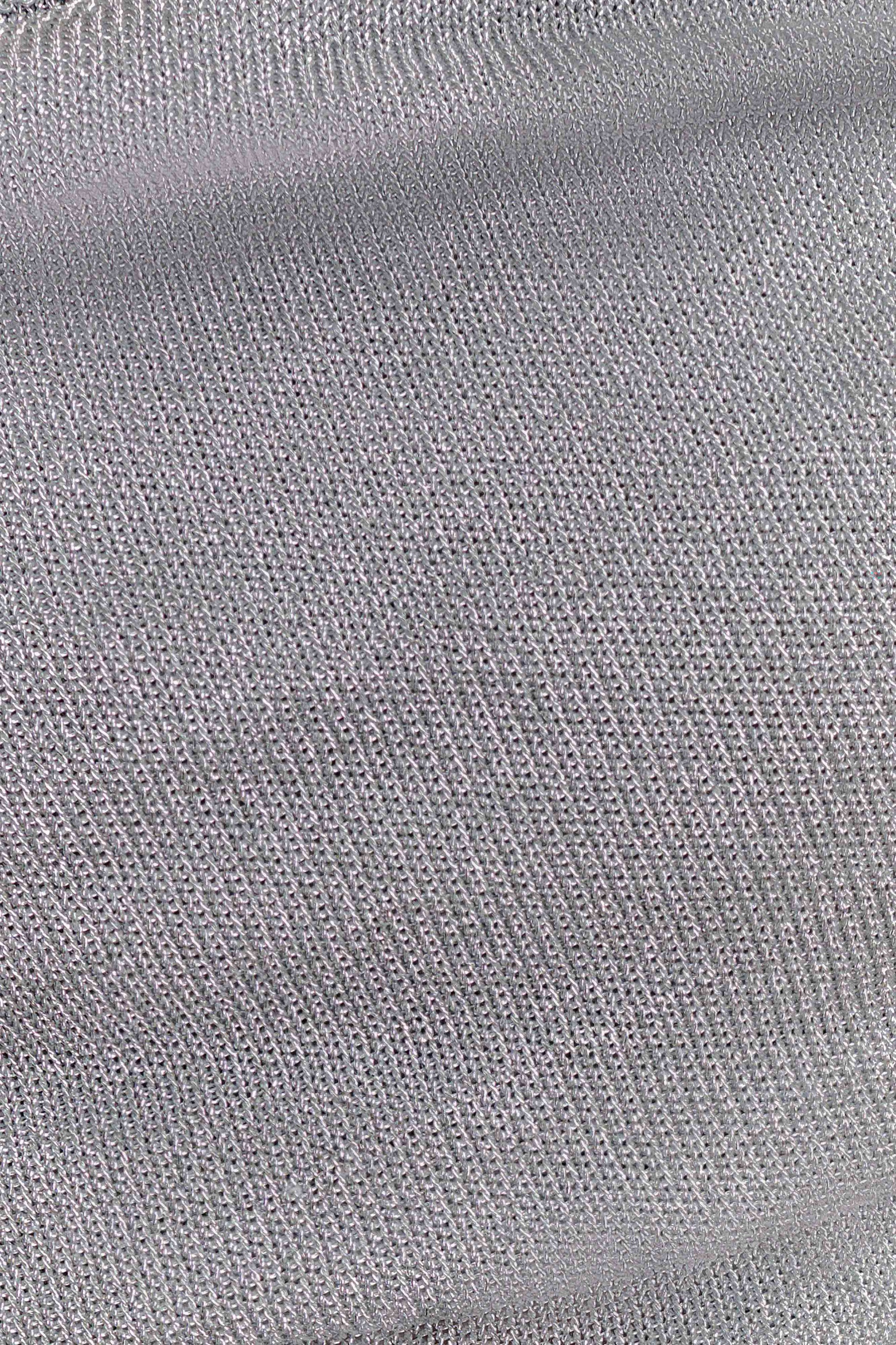 Corah Lurex Drape Knit Top - Silver #9