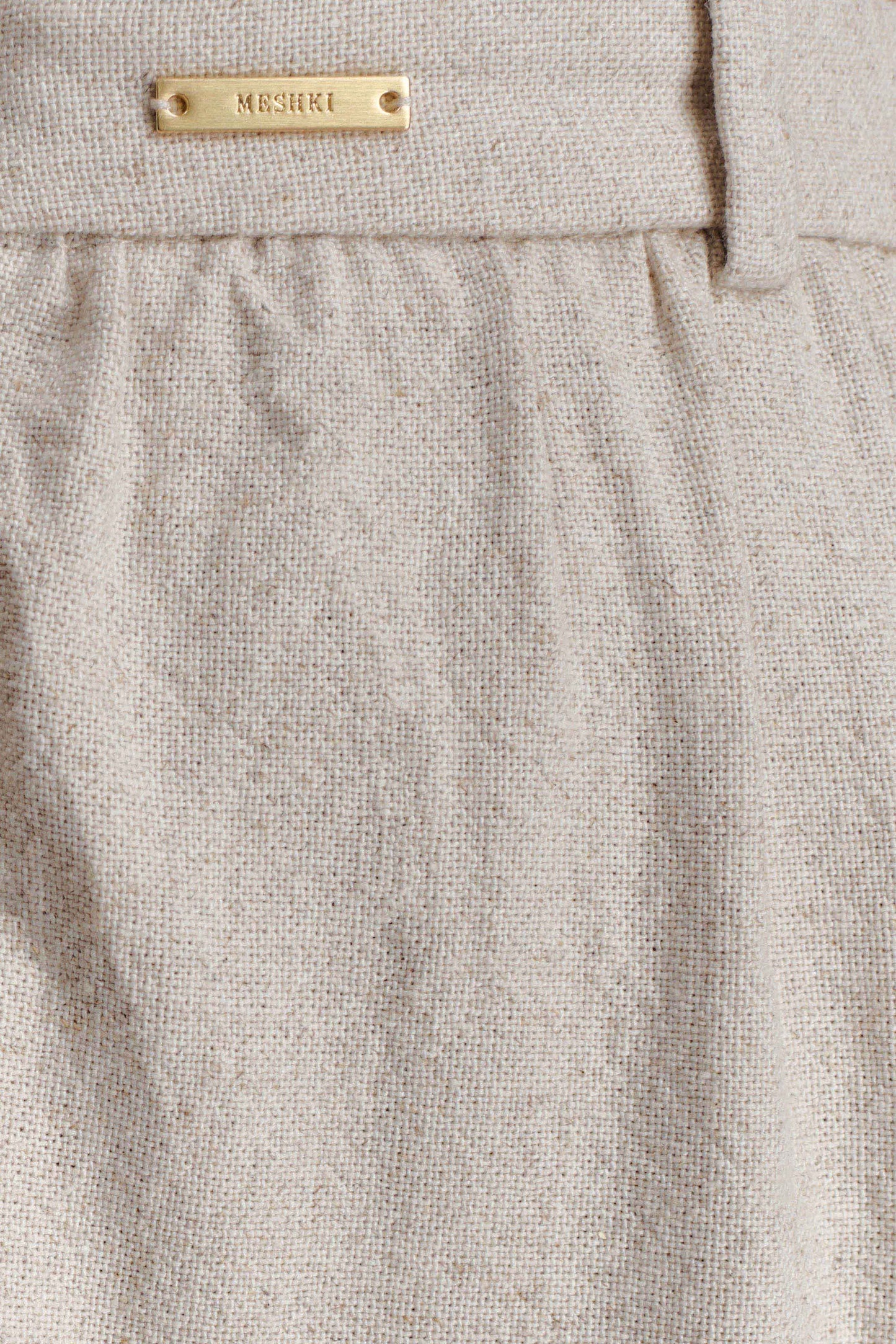 Gabby Straight Leg Linen Pants - Natural