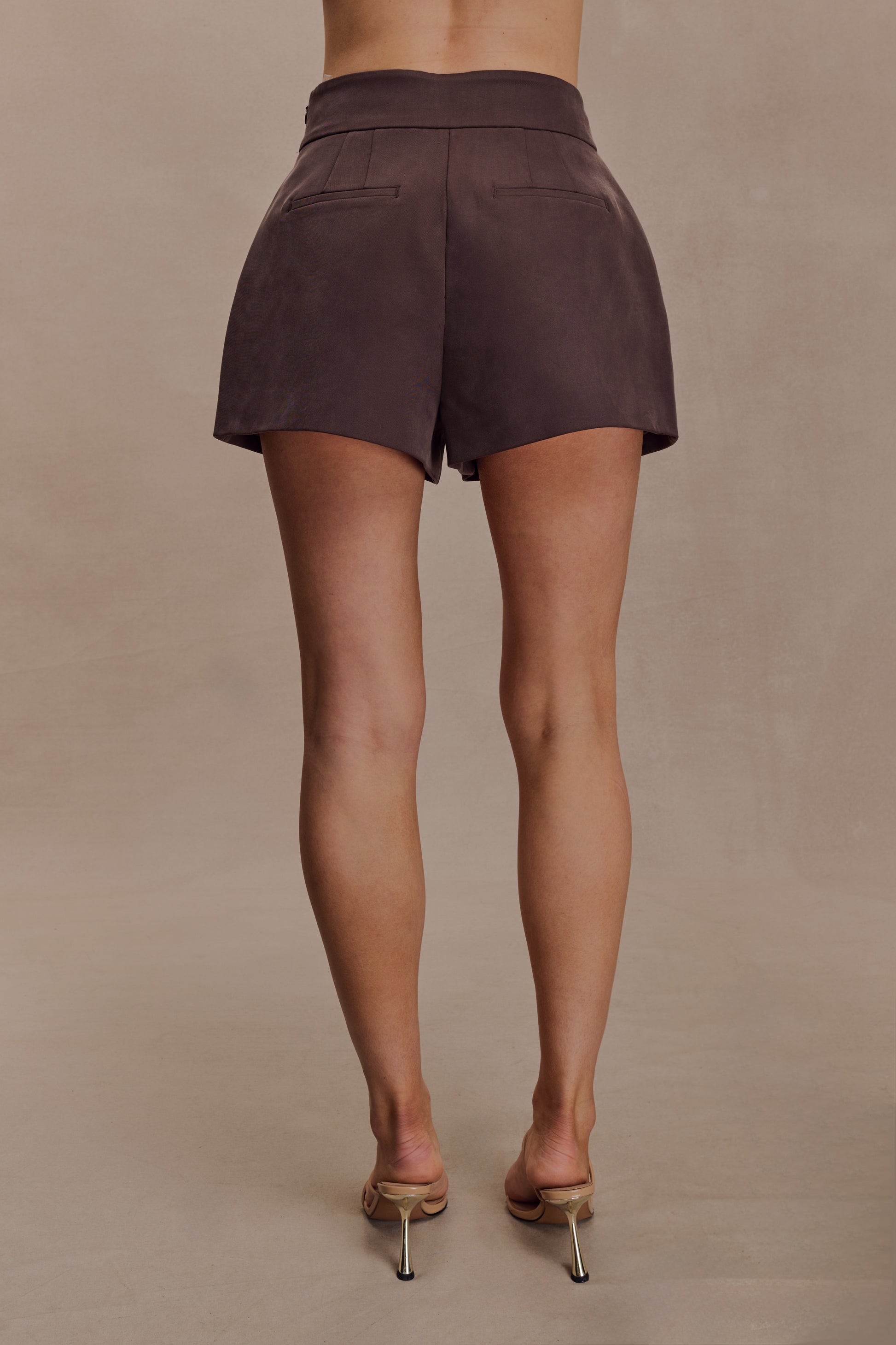 Alden High Waisted Short - Chocolate #2