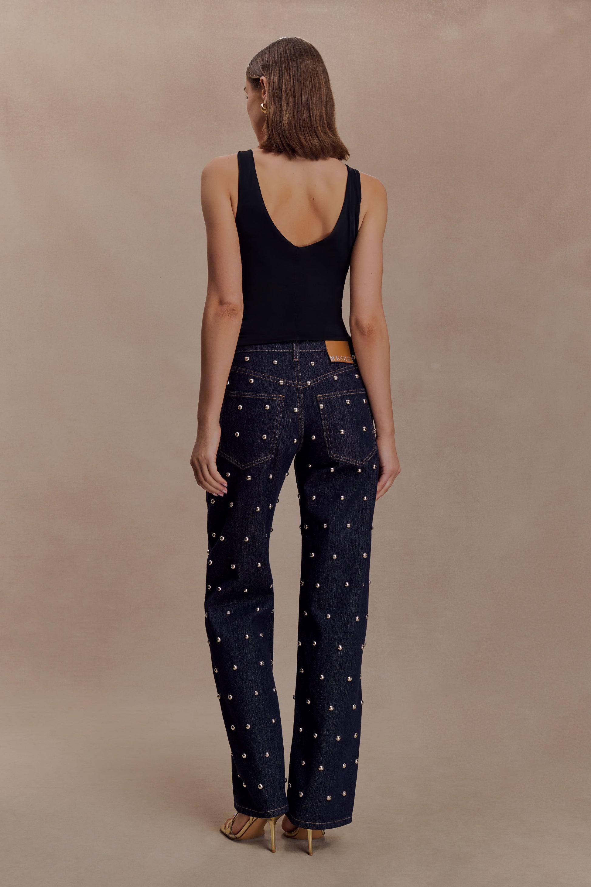 Spencer Slinky Top with Hardware - Black #5