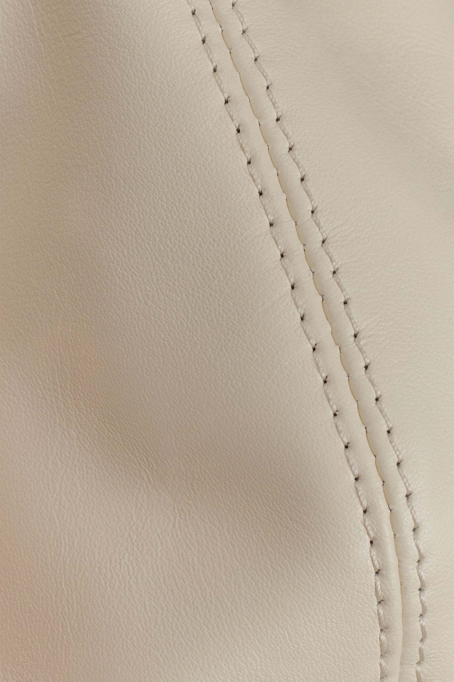 Bristol Mini Croissant Leather Bag - Ivory