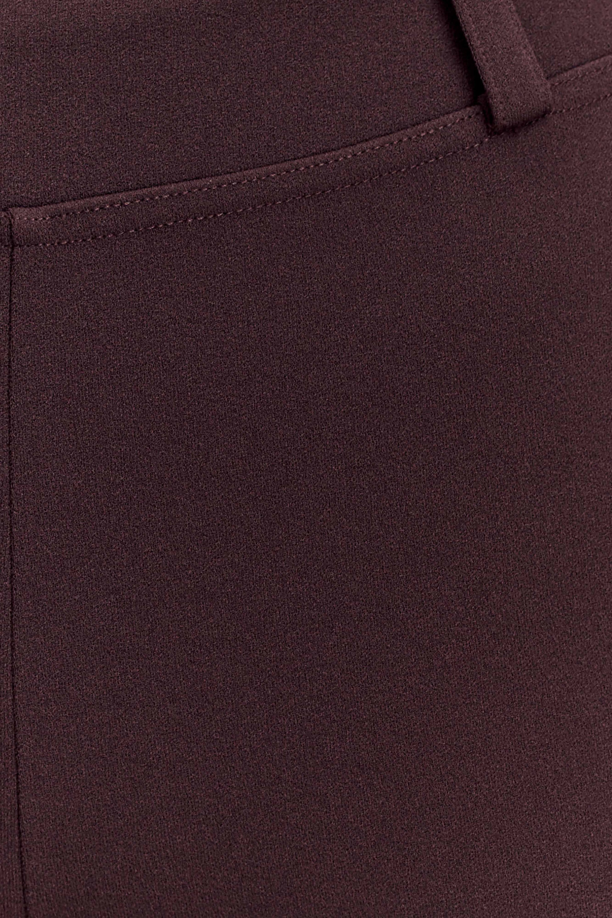 Blanca Stretch Crepe Capri Pants - Chocolate #6