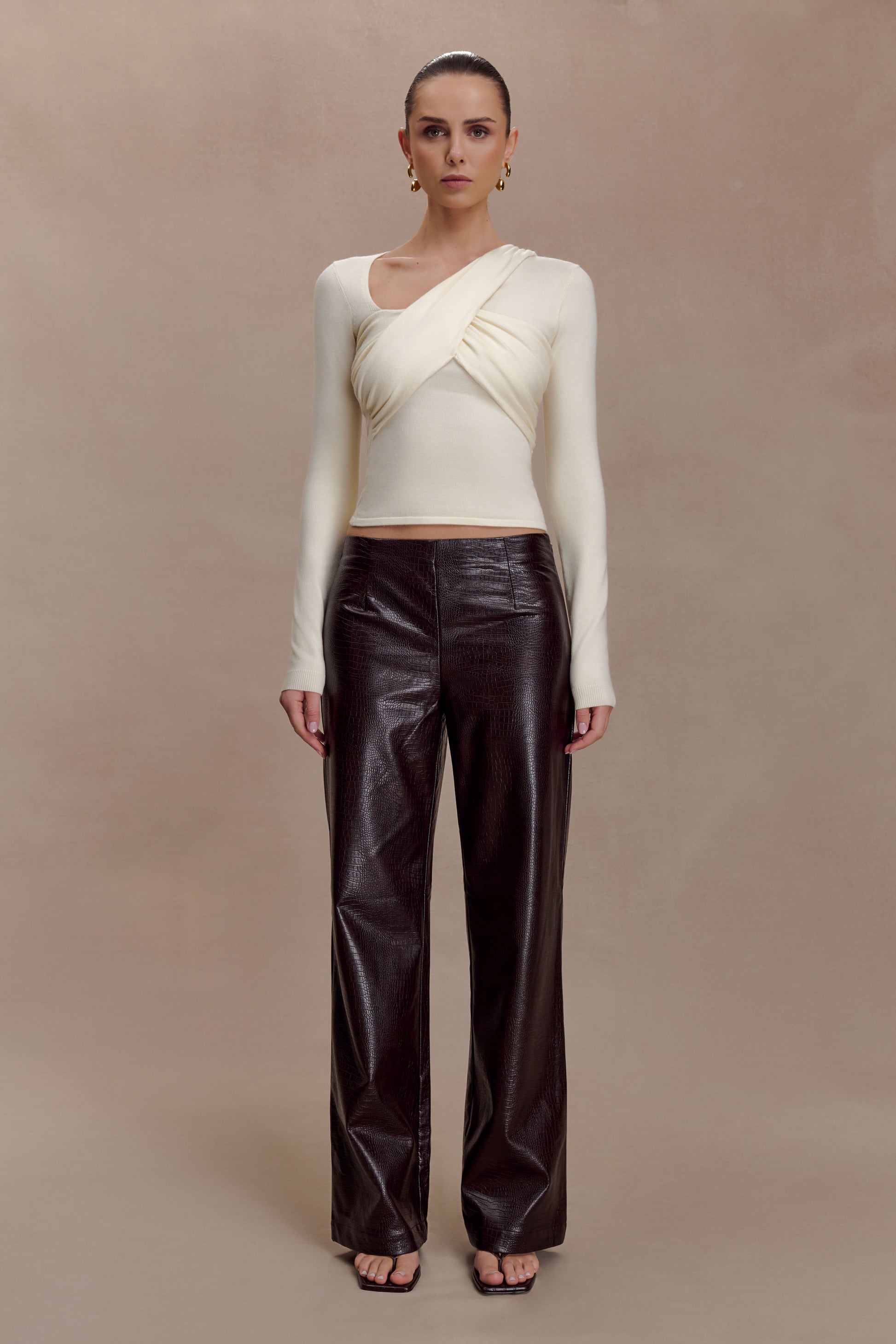 Kaylen Knit Long Sleeve Top - Ivory #6