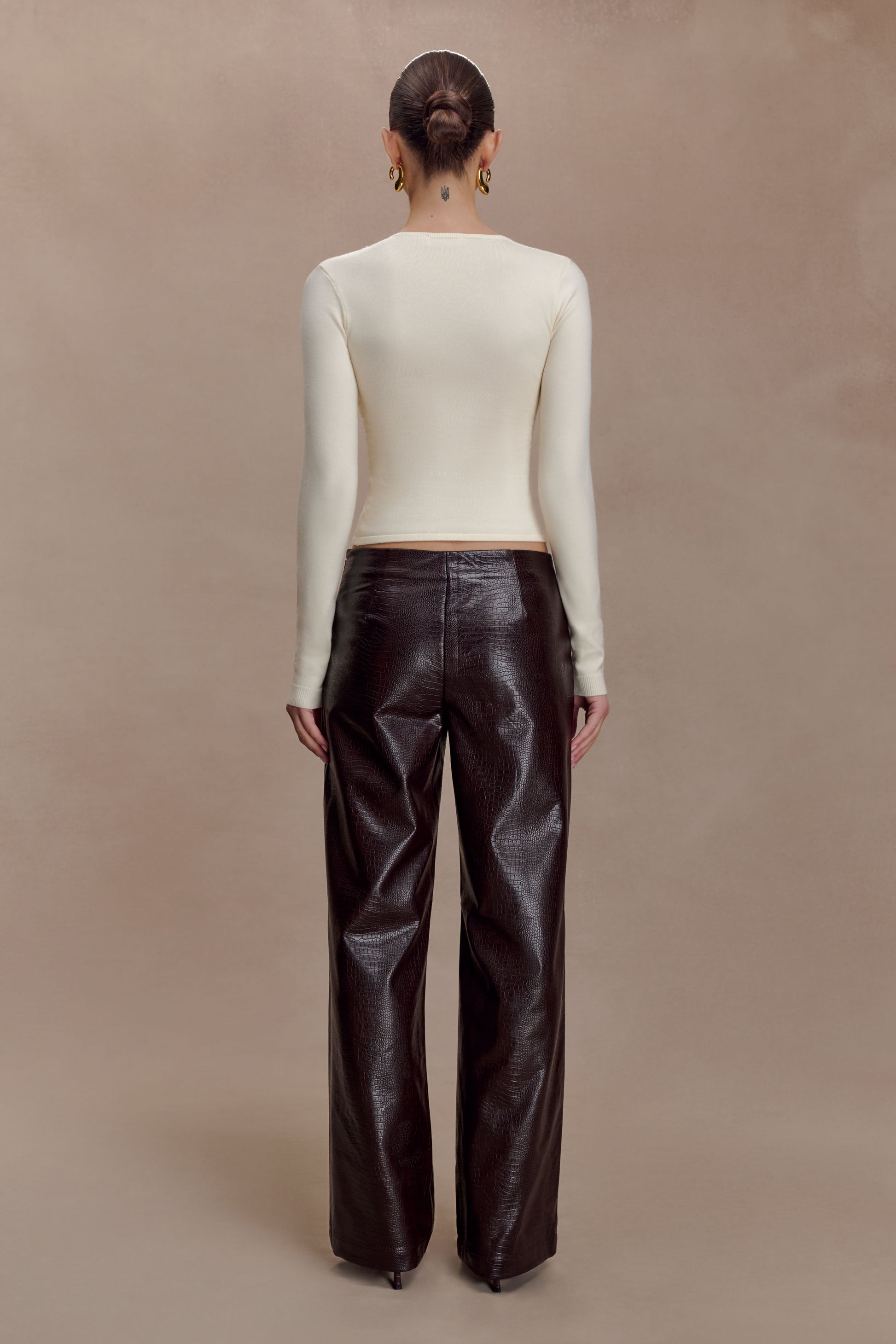 Kaylen Knit Long Sleeve Top - Ivory #5