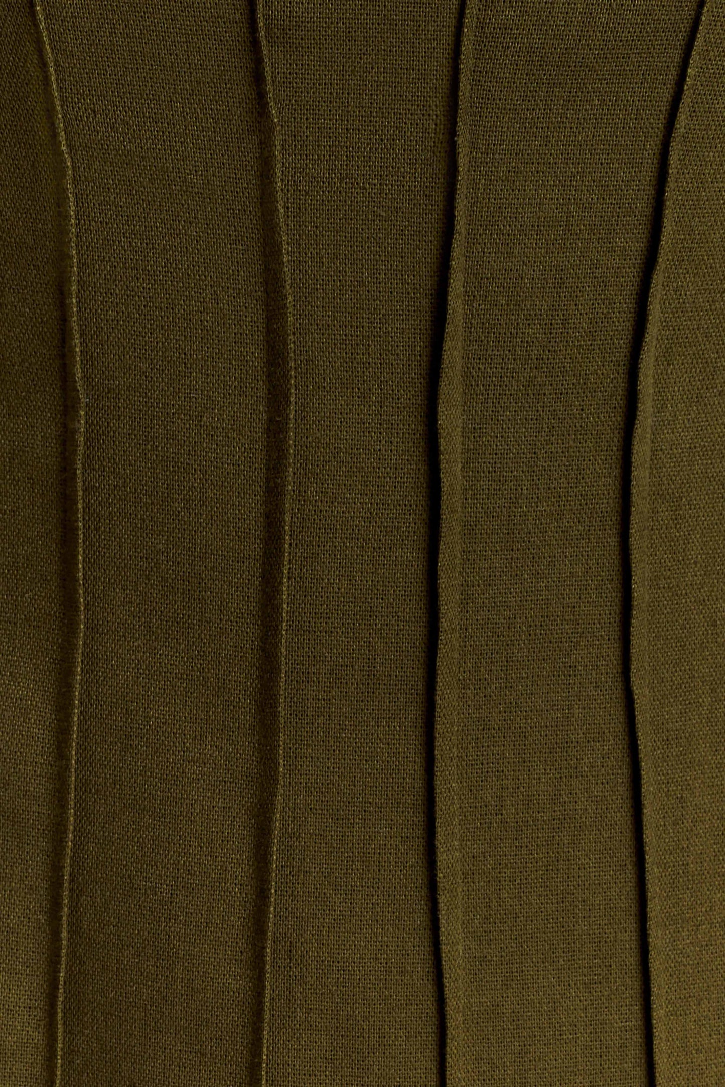 Sofie Pintuck Linen Maxi Dress - Khaki