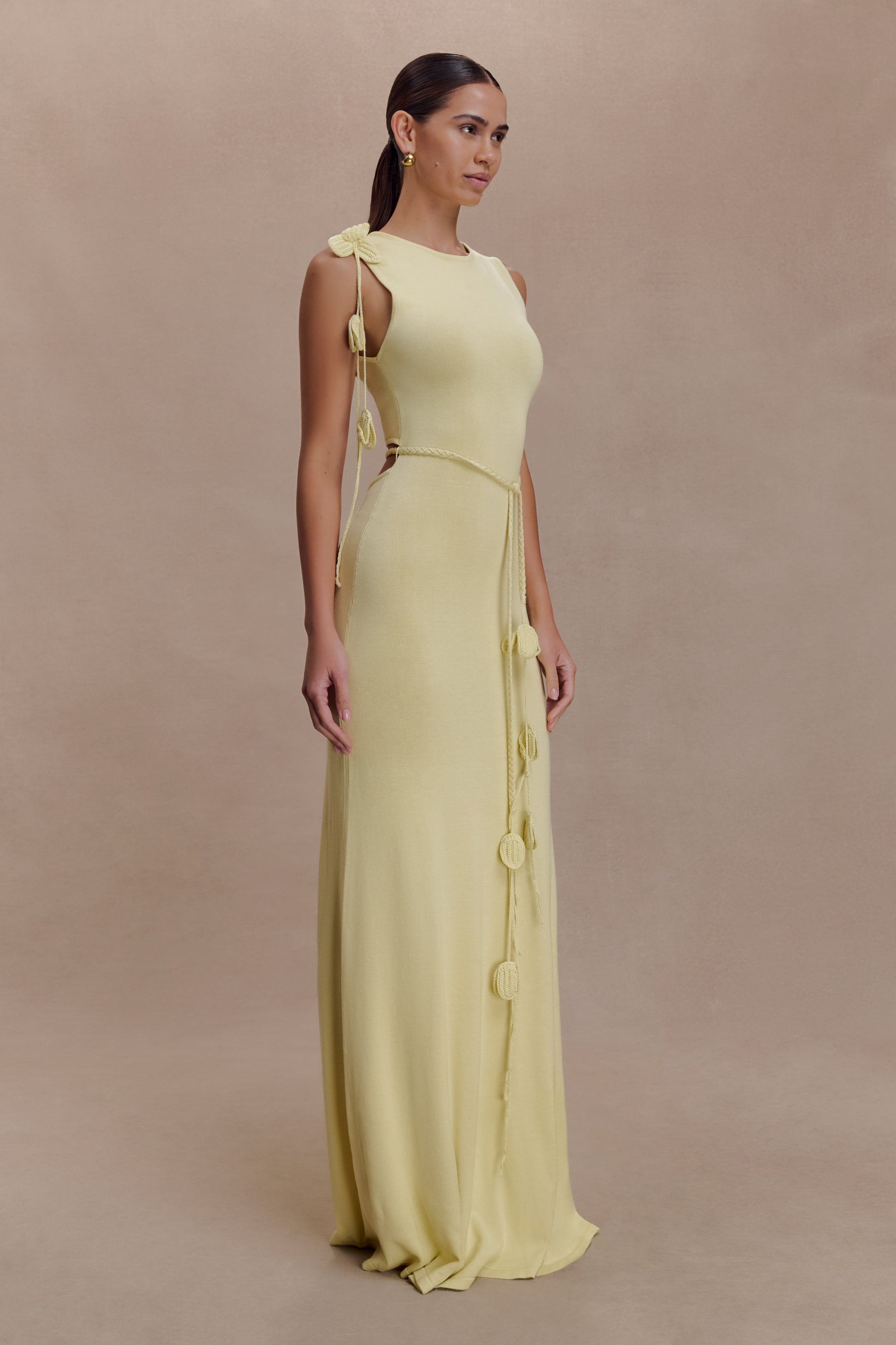 Monay Tulip Maxi Dress - Lemon #3