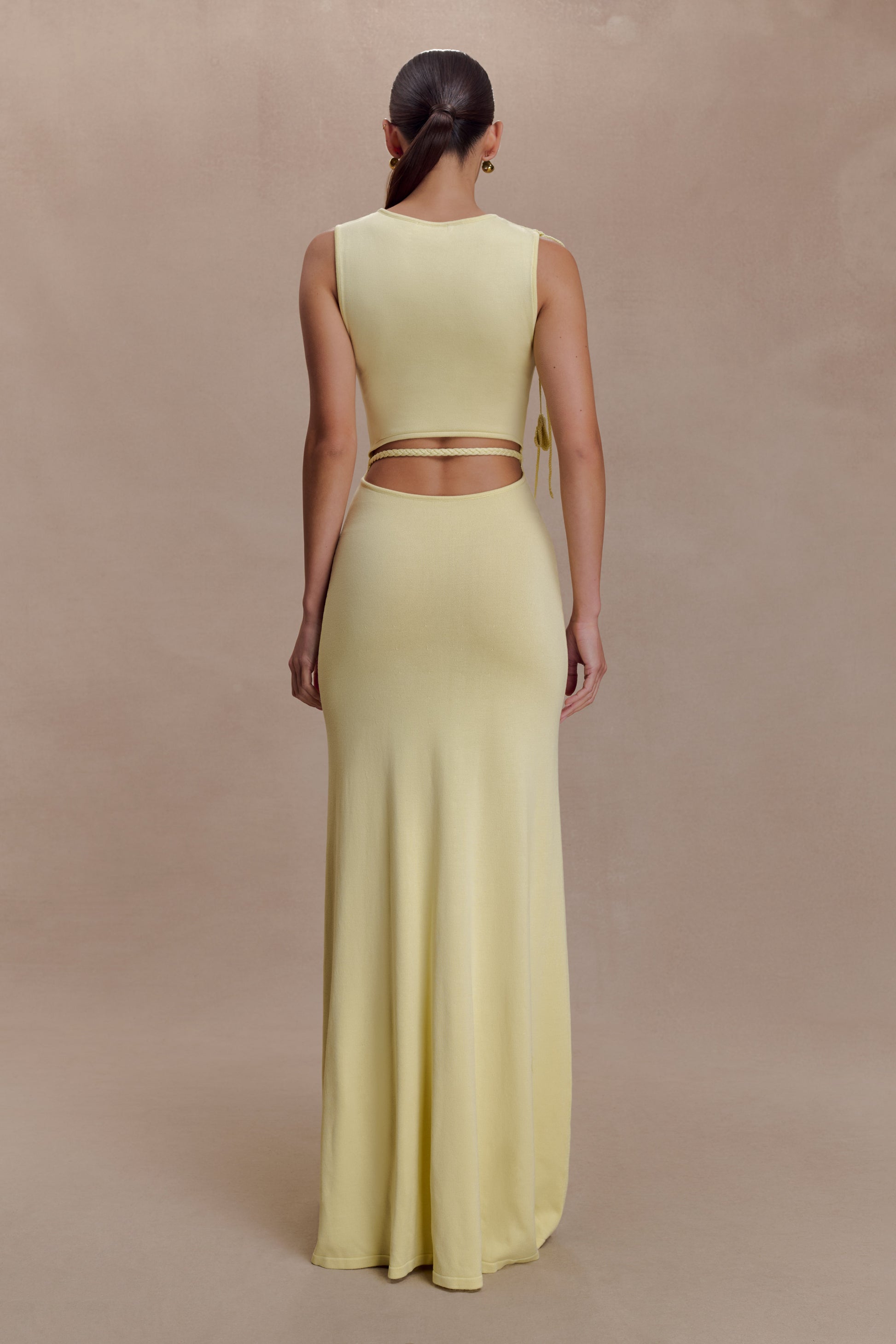 Monay Tulip Maxi Dress - Lemon #2