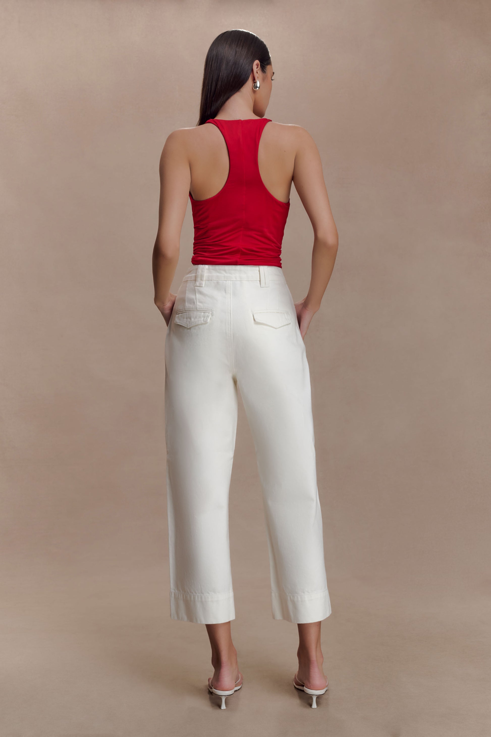 Alessandra Slinky Ruffle Top - Ruby #5