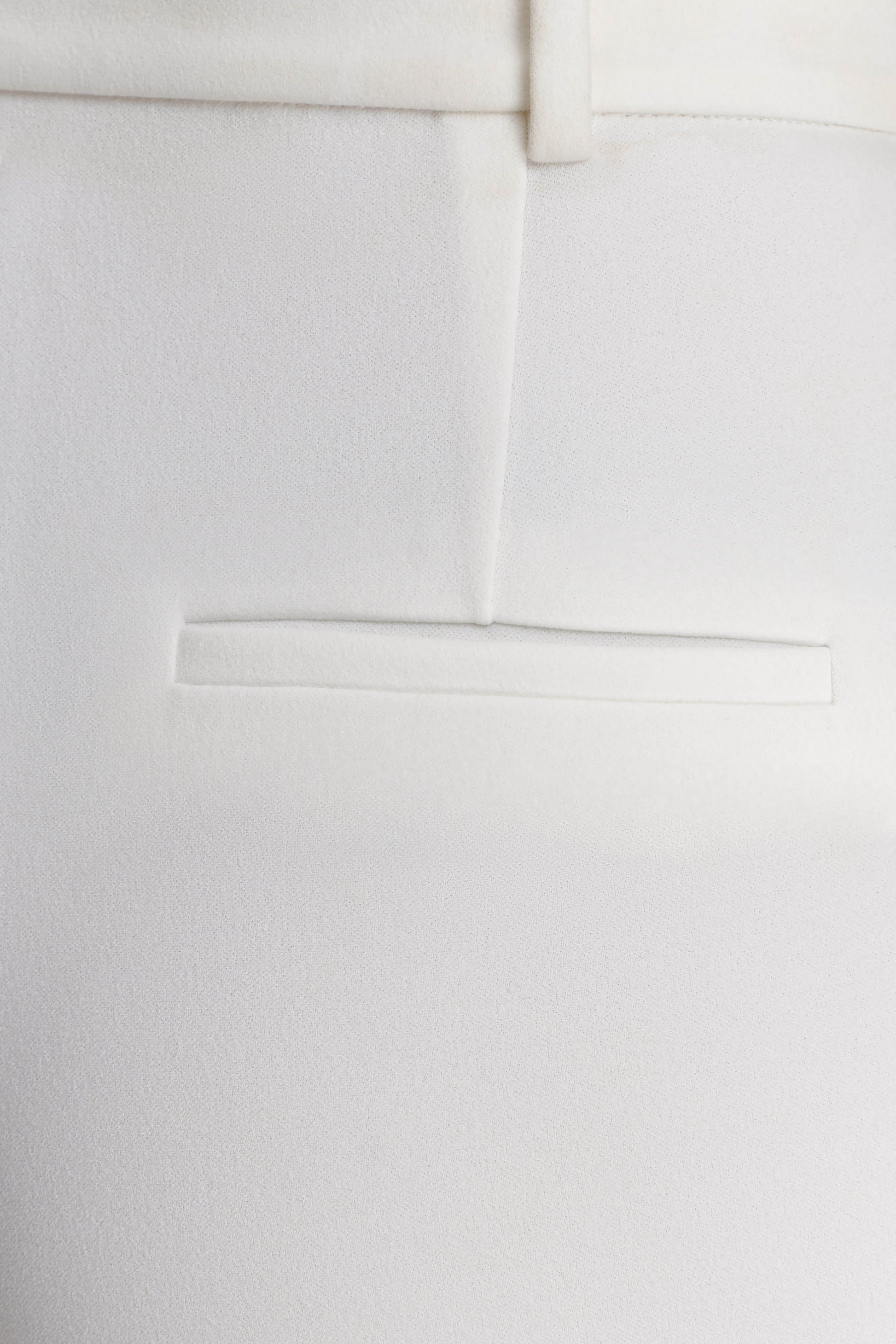 Maude Crepe Straight Leg Pants - Ivory #7