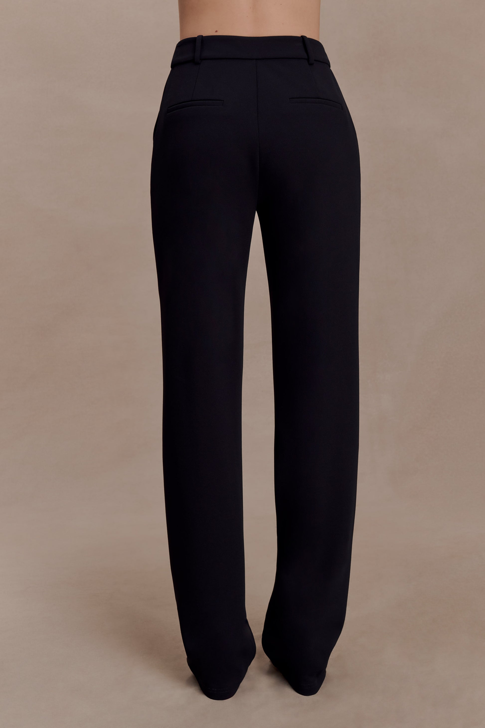 Maude Crepe Straight Leg Pants - Black #5
