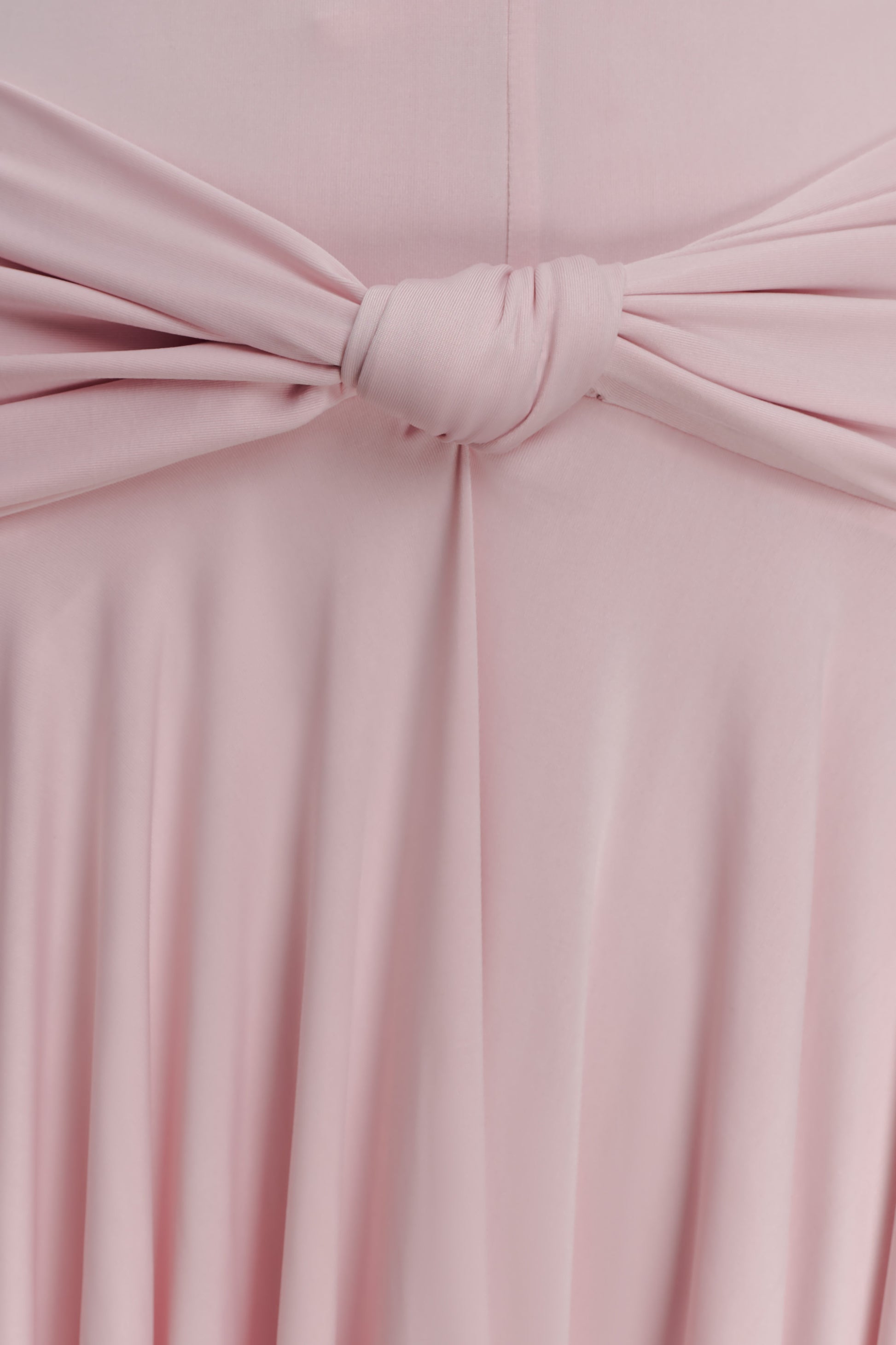 Zelda Asymmetric Slinky Midi Dress - Ballet Pink #5