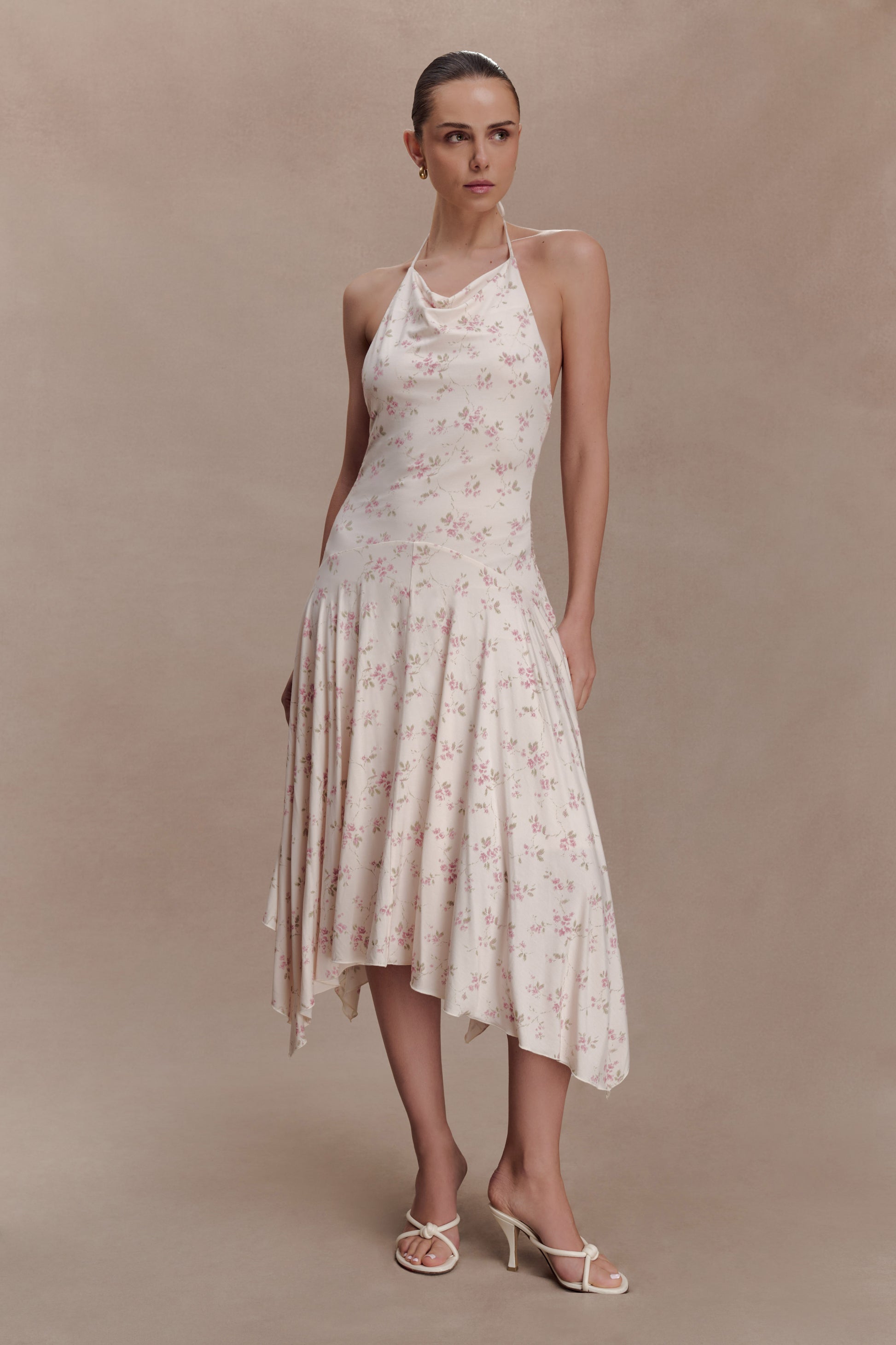 Sylvie Modal Hankie Midi Dress - Floral Ditsy Print #4