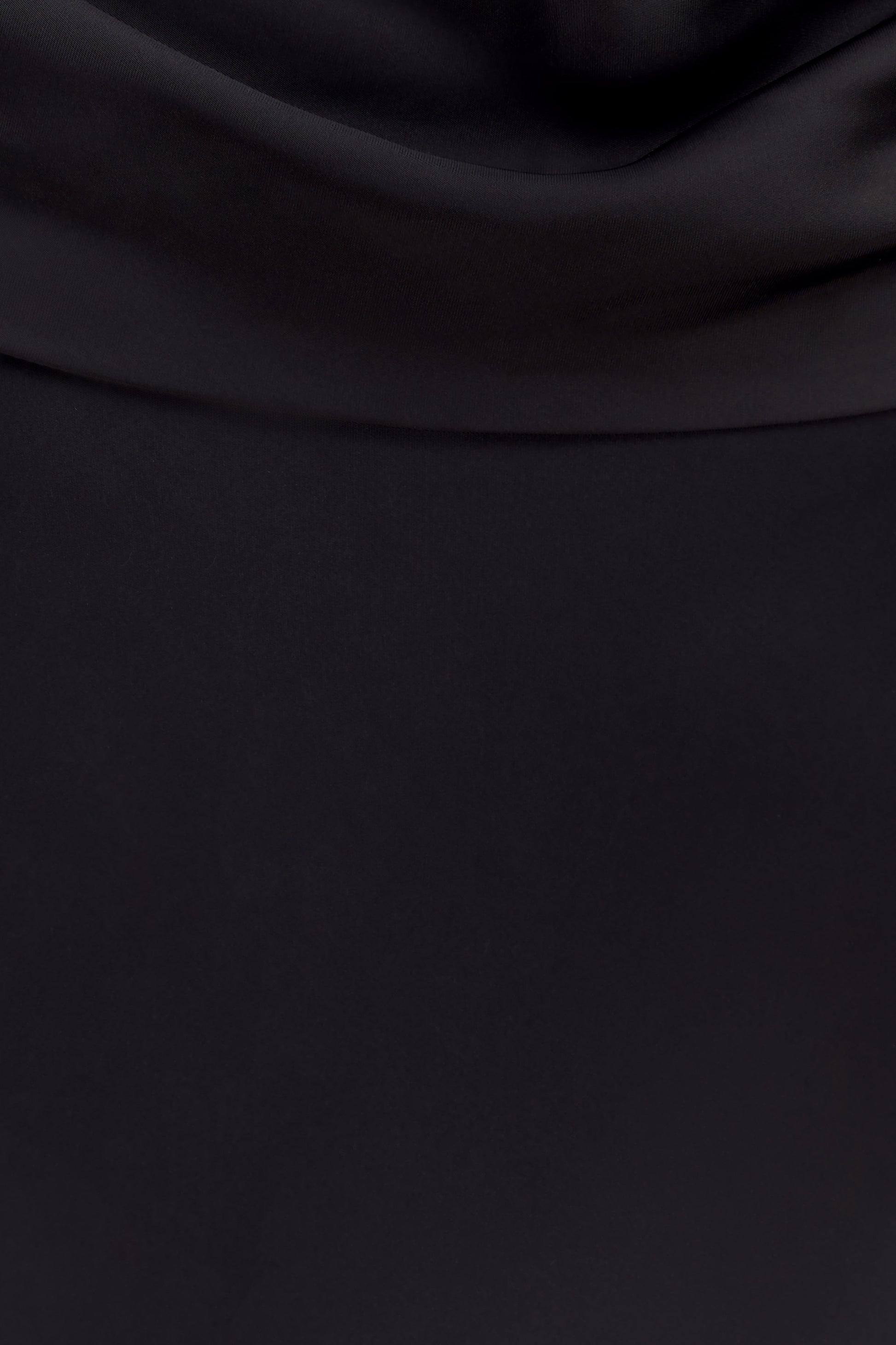 Lydia Cowl Neck Satin Maxi Dress - Black #4