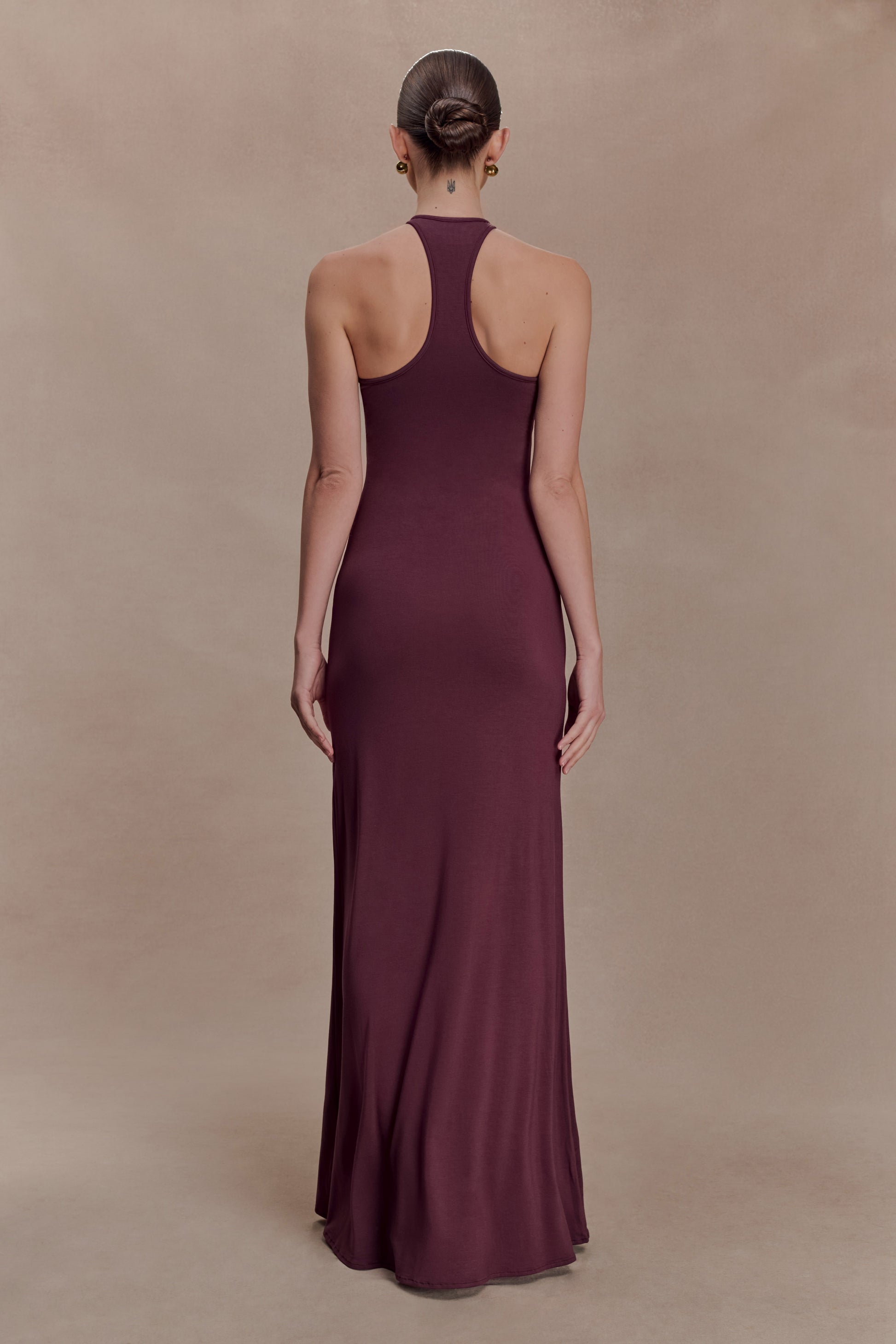 Ramona Modal Maxi Dress With Hardware - Mahogany #2