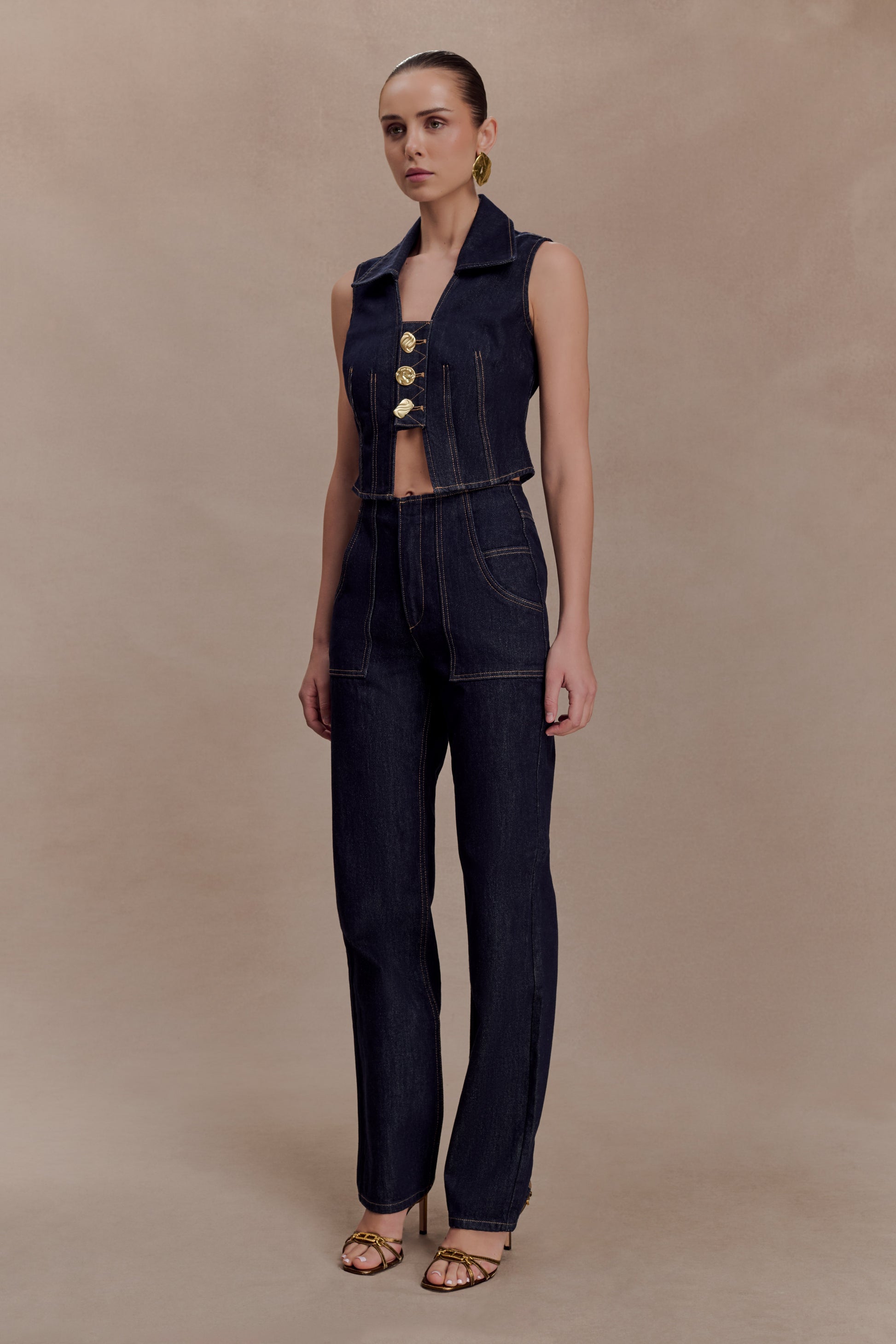 Clarrissa High Rise Jeans - Washed Indigo Blue #4