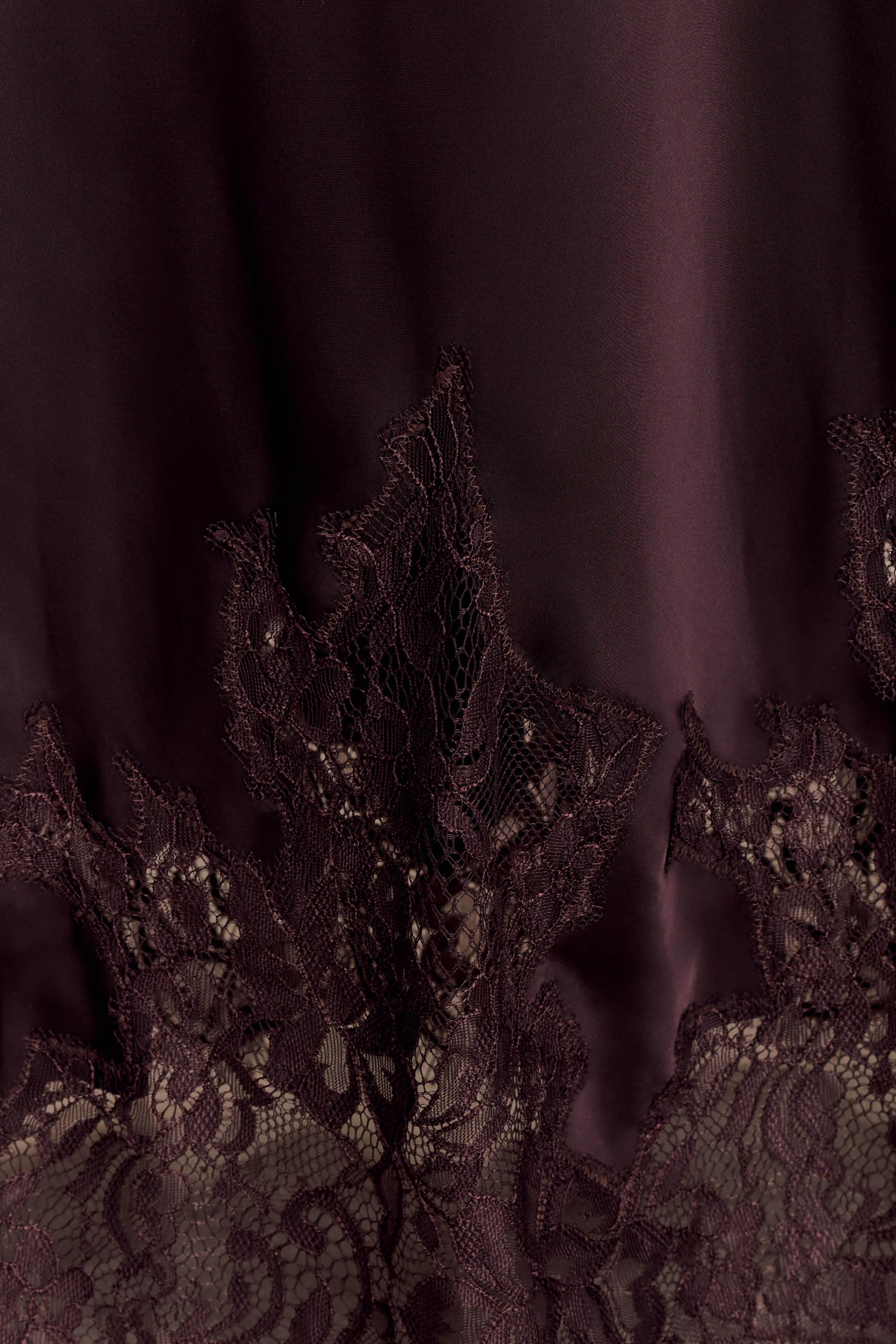 Nina Satin And Lace Camisole - Chocolate #6