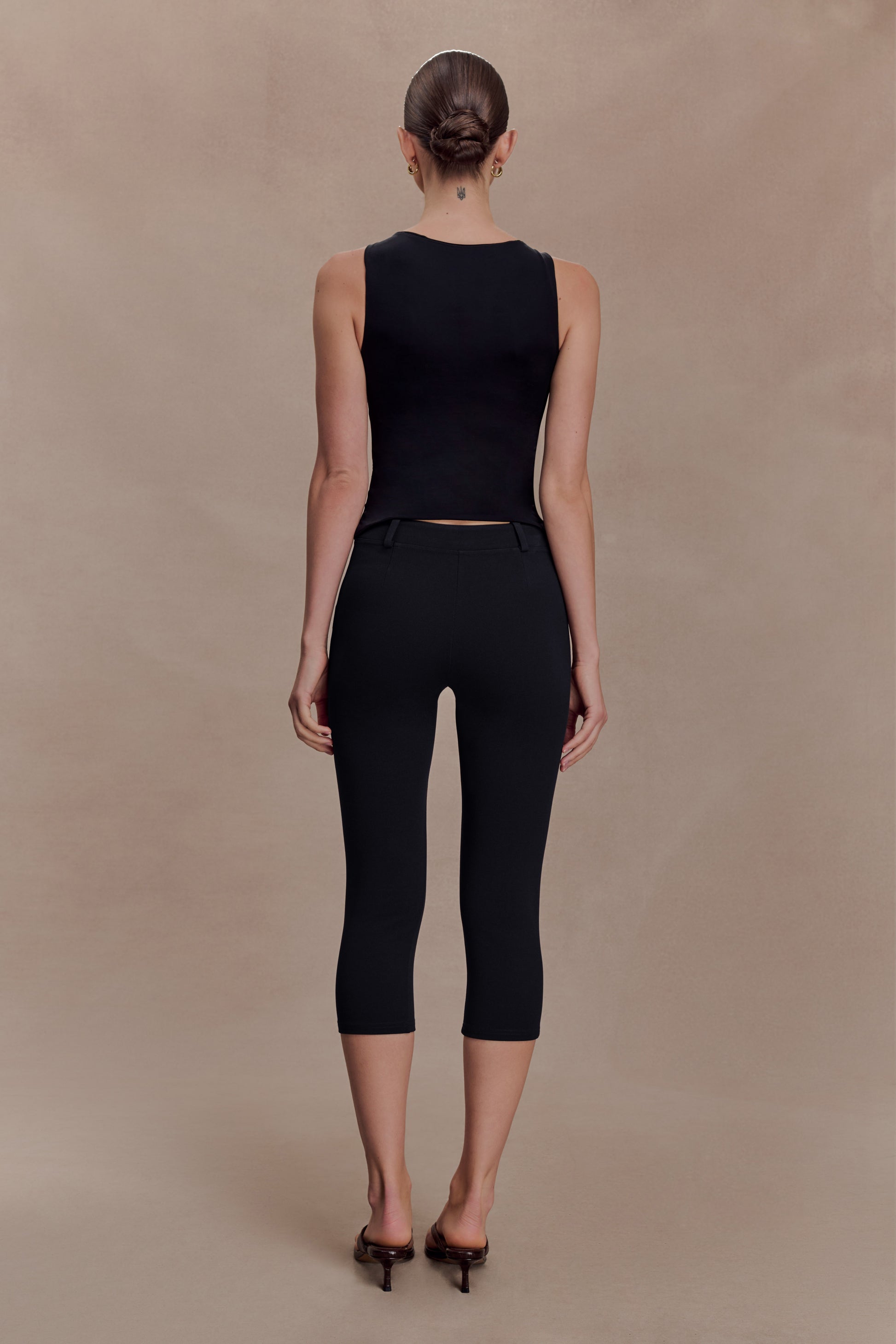 Millie Twist Sleeveless Top - Black #5