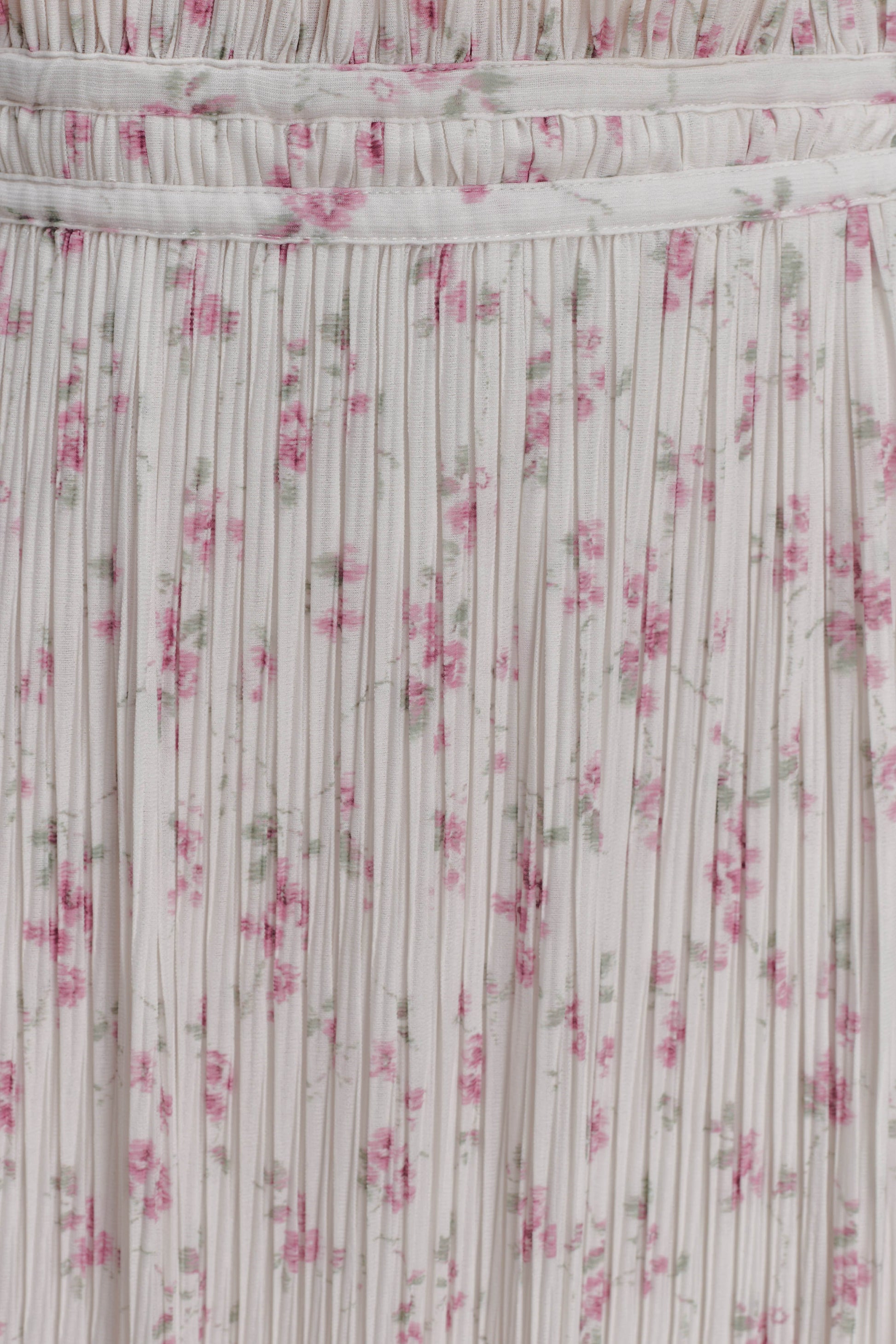 Amaris Gathered Plisse Maxi Skirt - Floral Ditsy Print #7