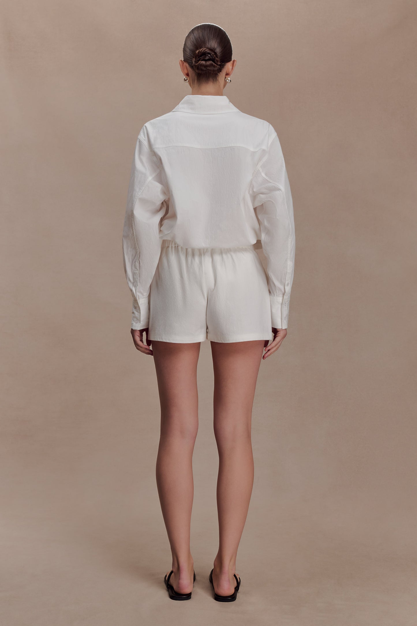 Campbell Cotton Oversized Shirt - White