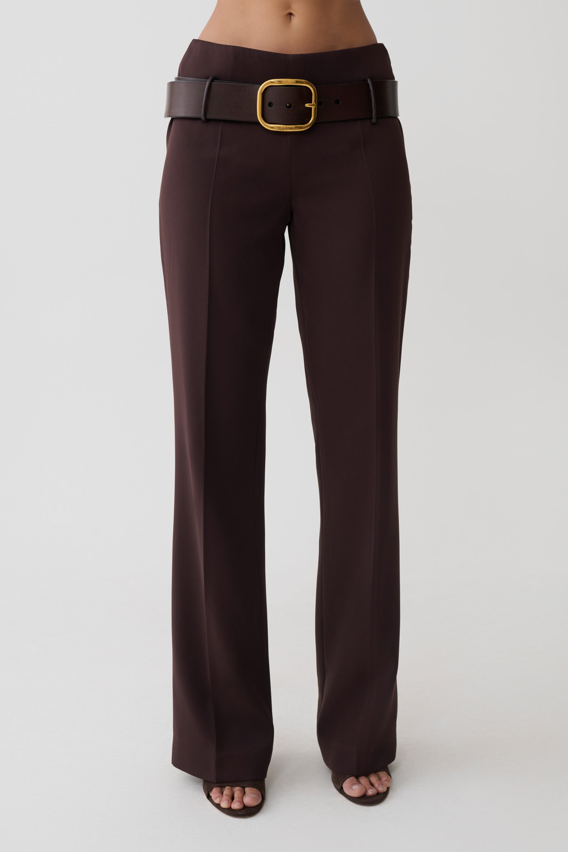 Brooke Straight Leg Suiting Pant - Burgundy #8
