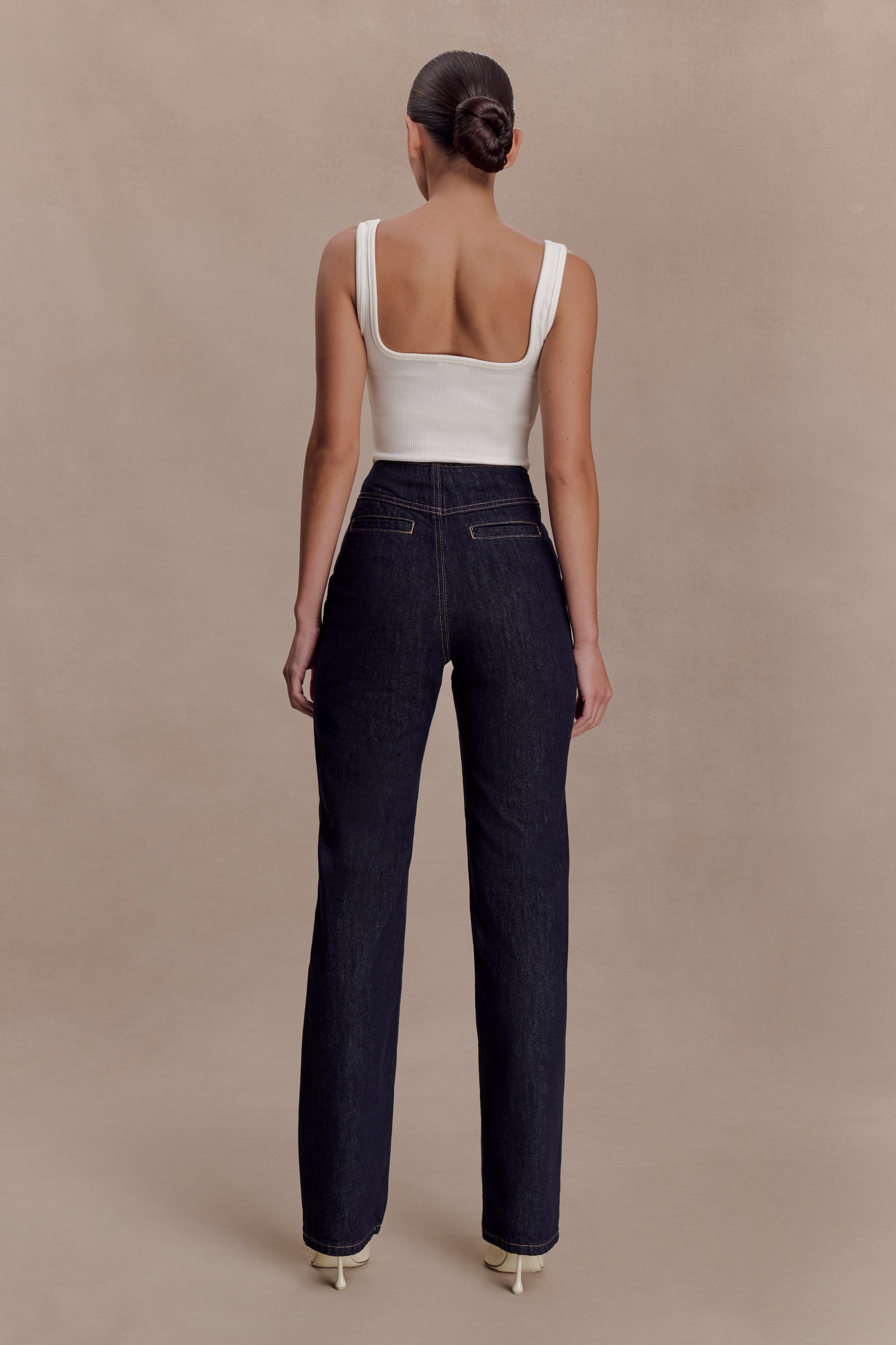 Clarrissa High Rise Jeans - Washed Indigo Blue #2