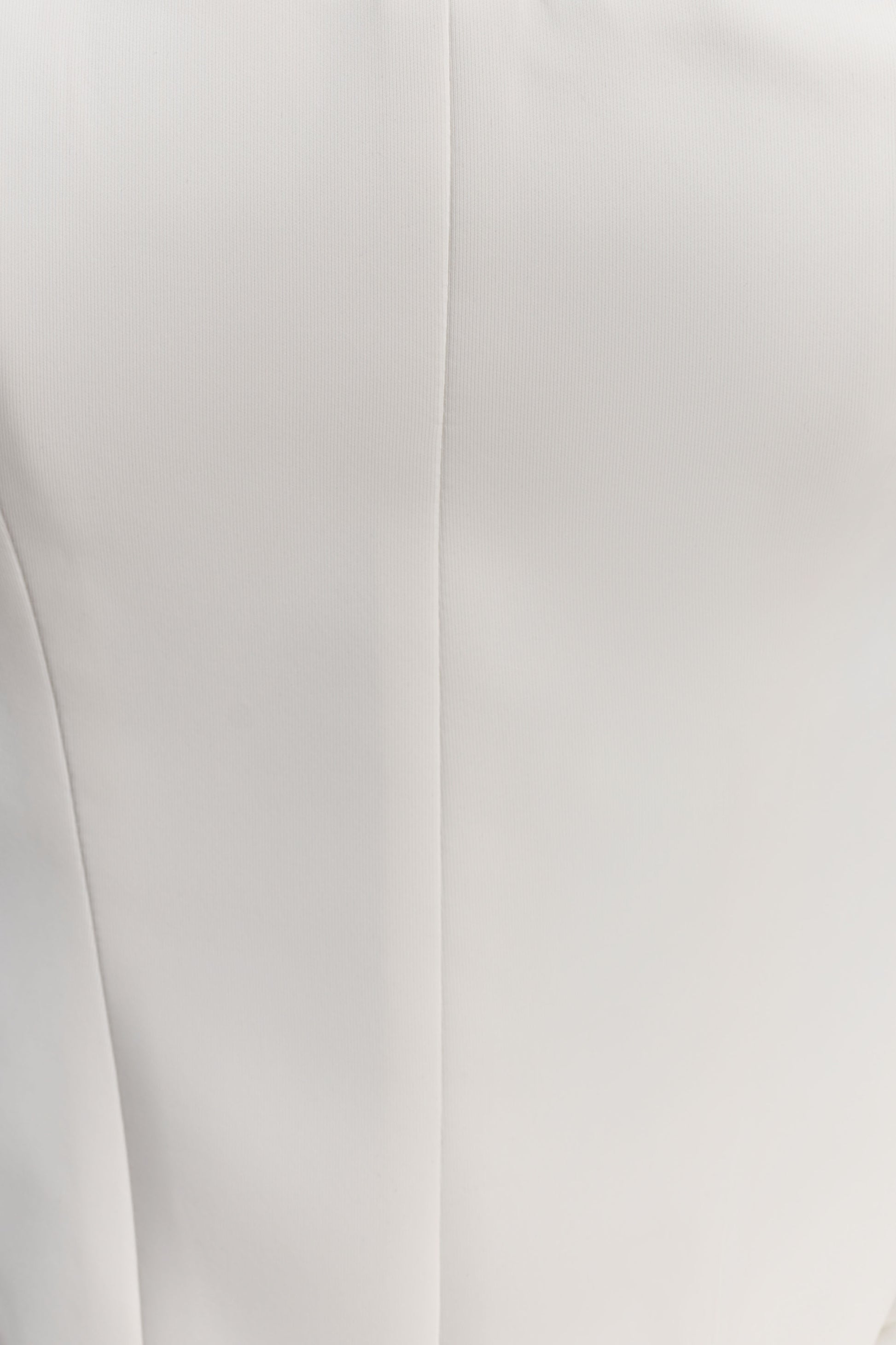 Karina Strapless Scuba Corset  - White #7