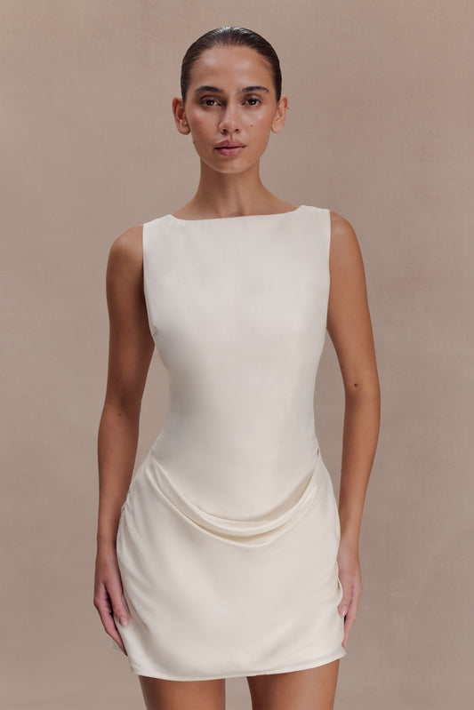 Bexley Draped Mini Dress - Ivory