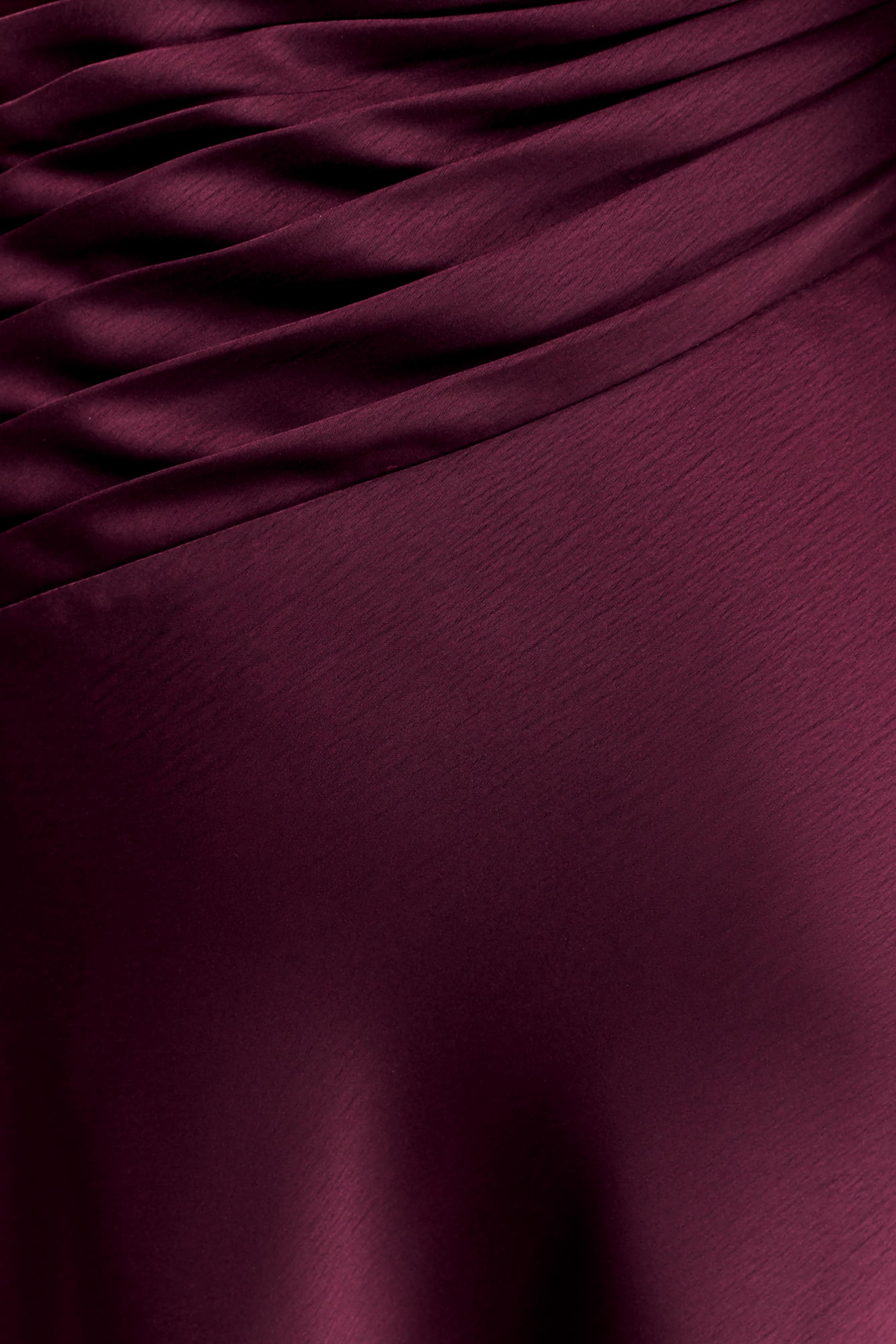 Lyla Asymmetrical Satin Maxi Dress - Plum #4